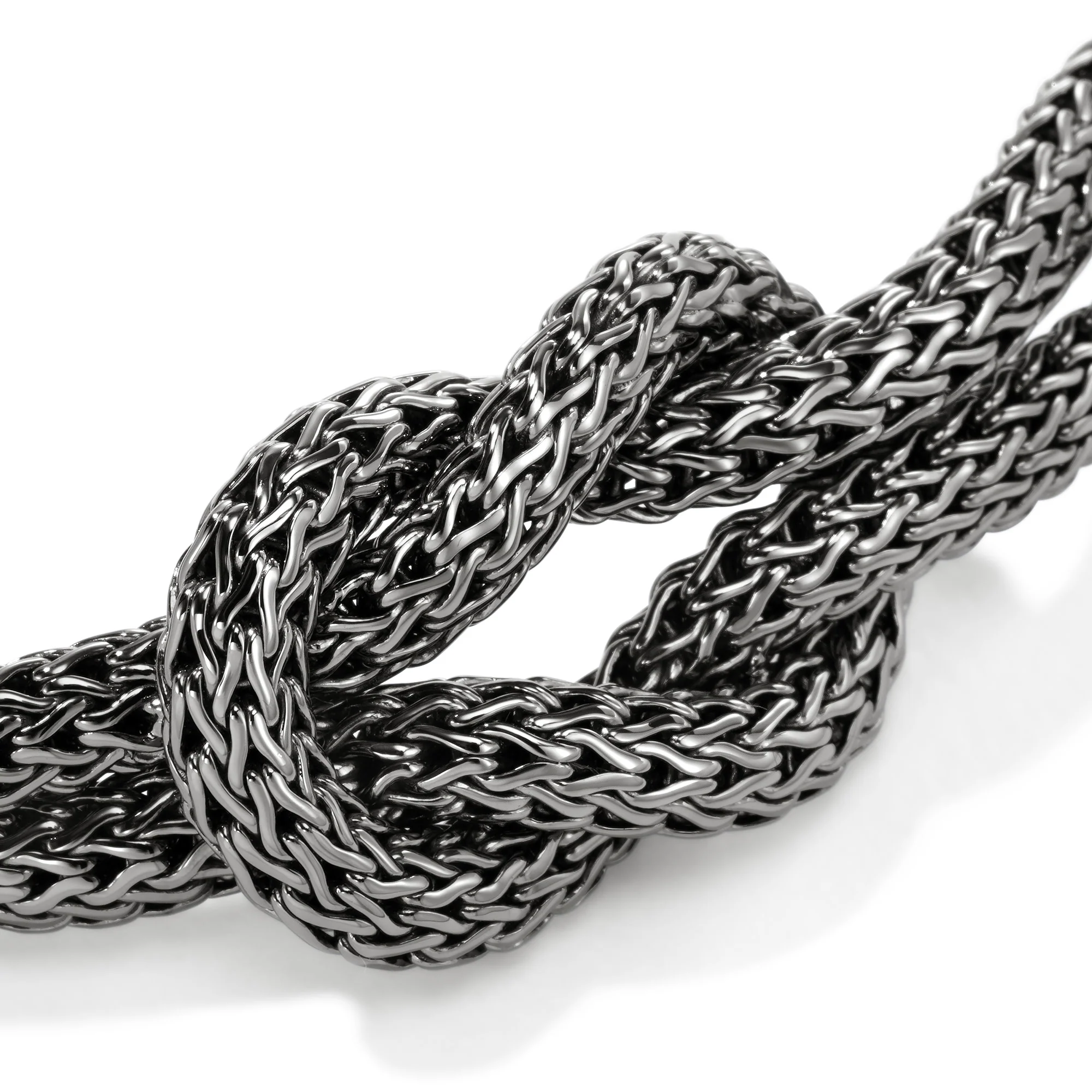 Love Knot Bracelet, Dark Silver, 10MM|BU900980BRD - Image 2