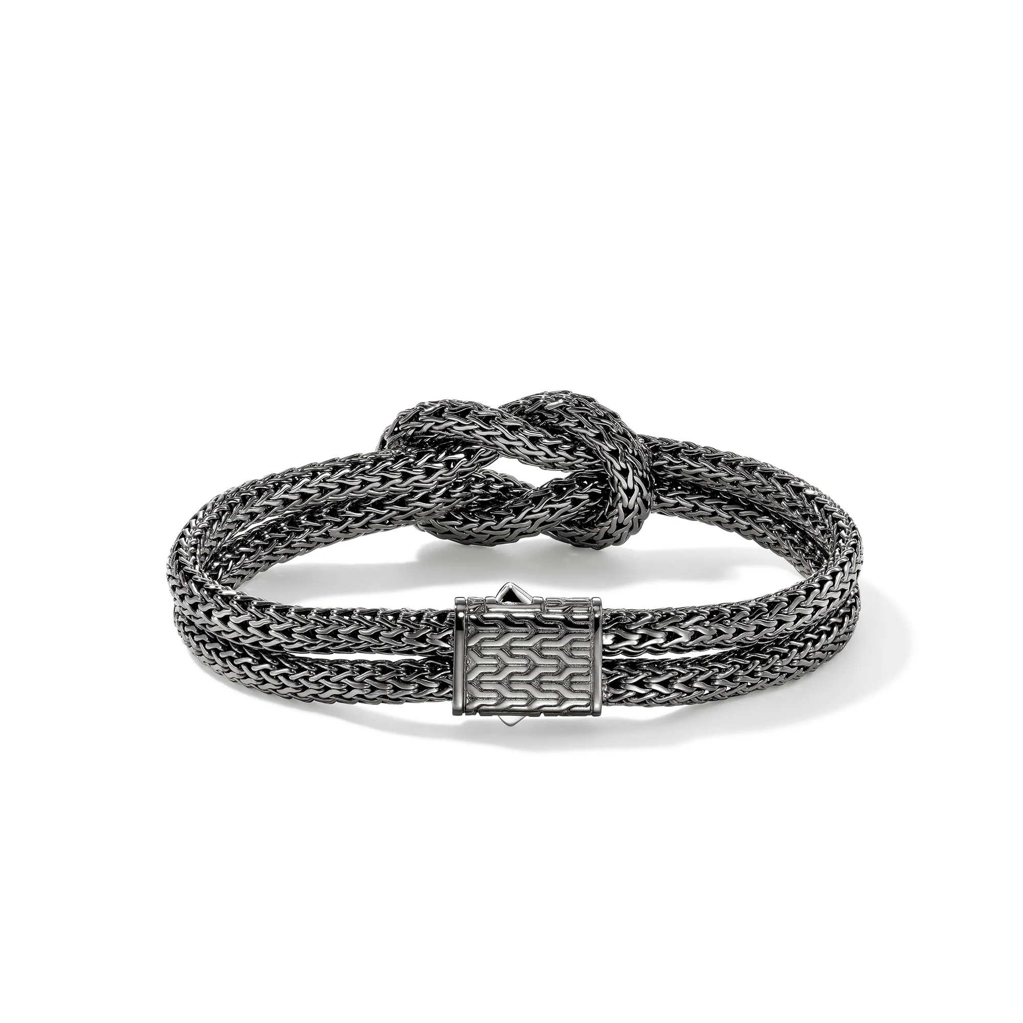 Love Knot Bracelet, Dark Silver, 10MM|BU900980BRD - Image 4