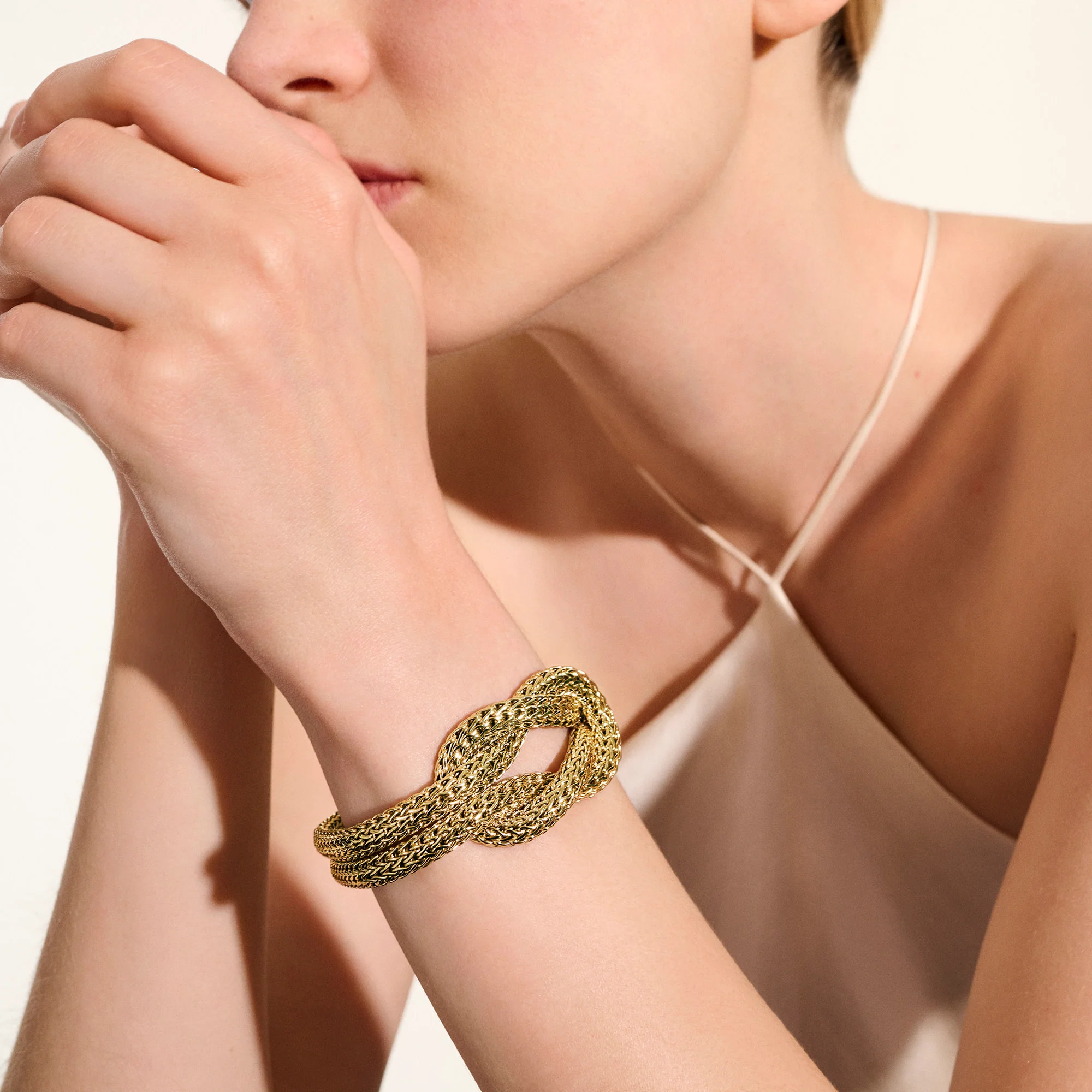 Love Knot Bracelet, Gold, 13MM|BUGG901034 - Image 6
