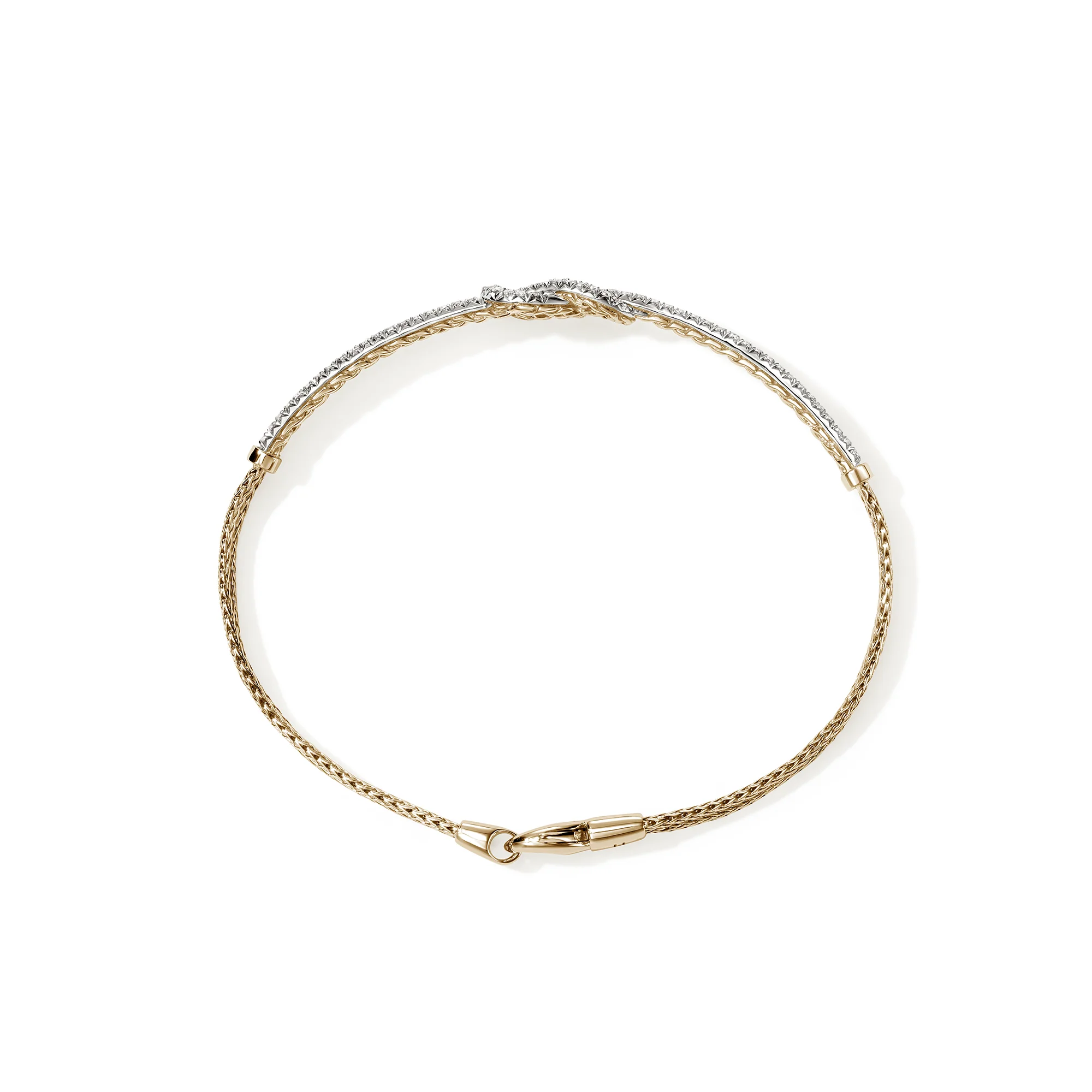 Love Knot Bracelet, Gold, Diamonds|BUGGX987882DI - Image 5