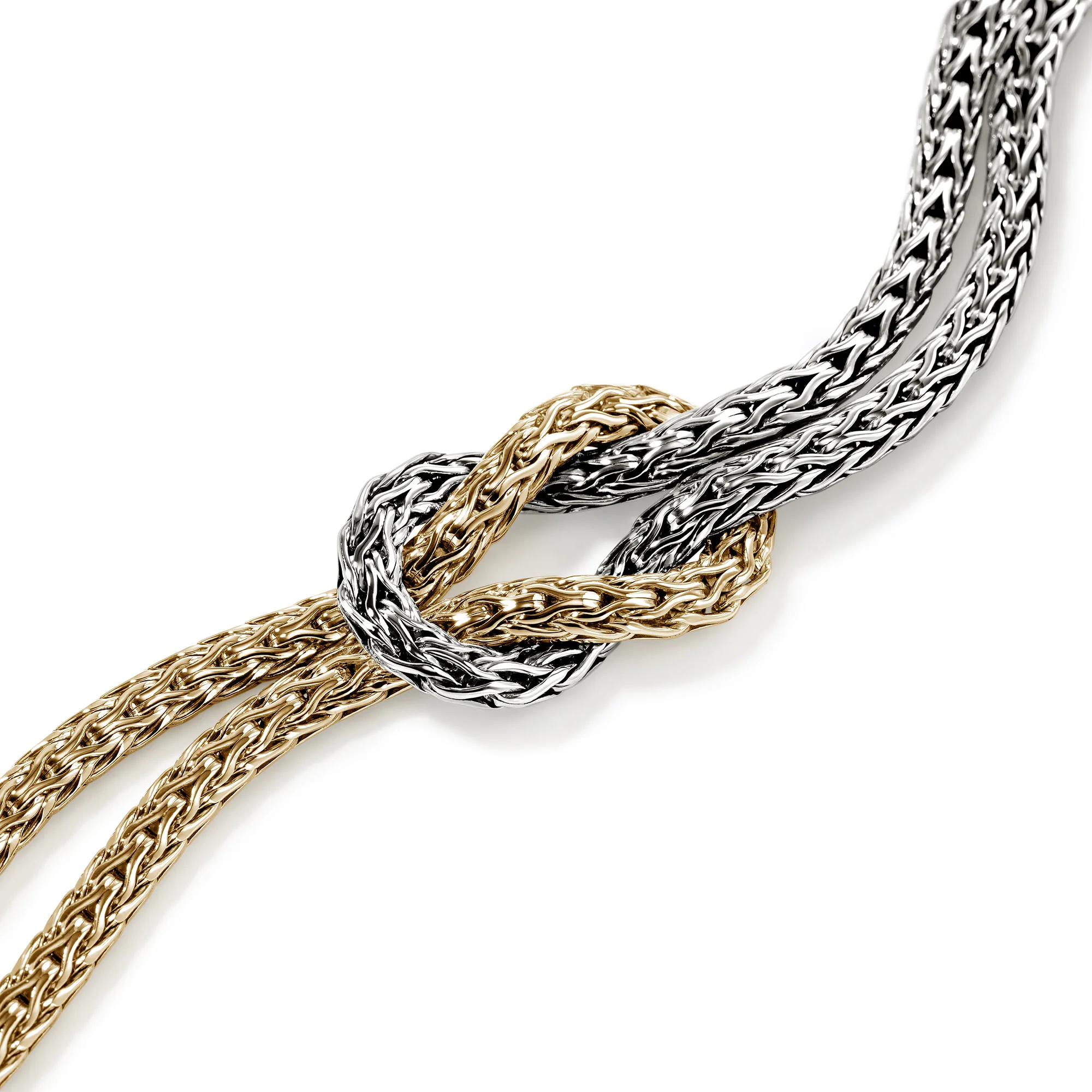 Love Knot Bracelet, Gold, Sterling Silver, 7MM|BUZZ900989 - Image 3