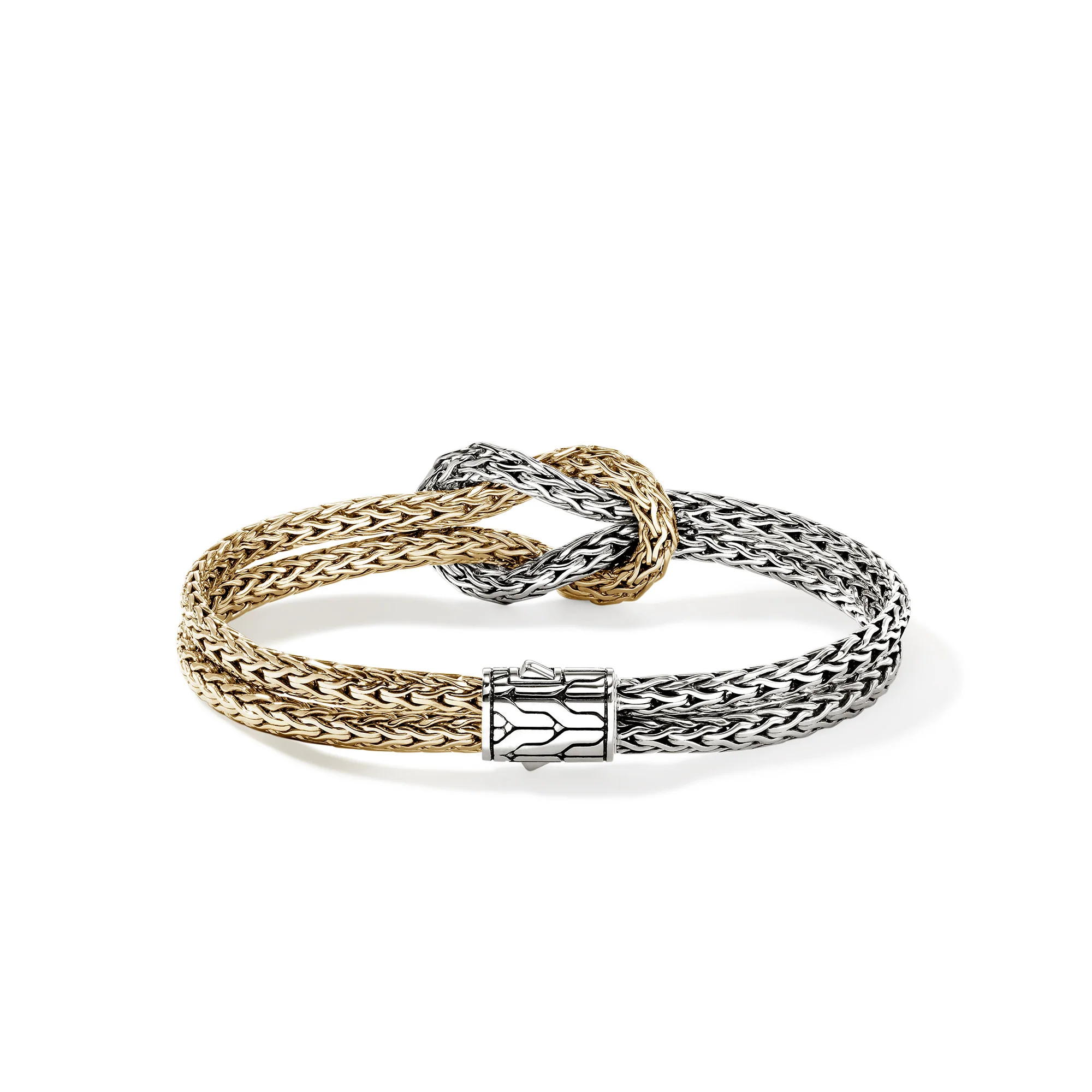 Love Knot Bracelet, Gold, Sterling Silver, 7MM|BUZZ900989 - Image 4