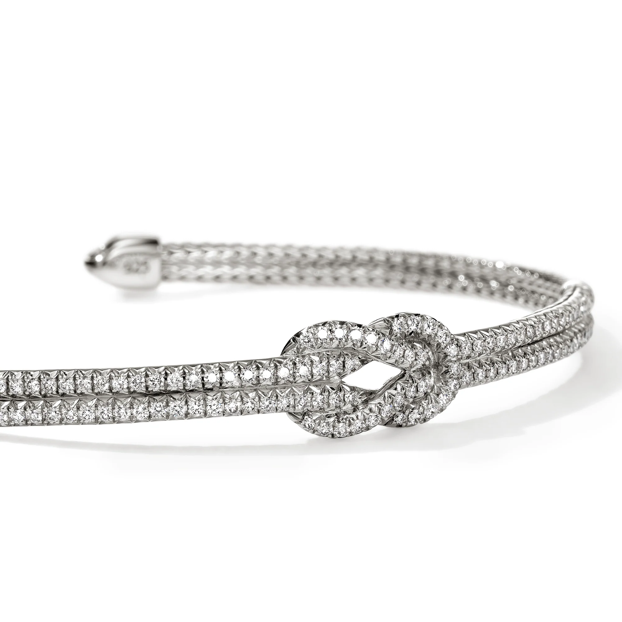 Love Knot Bracelet, Sterling Silver, Diamonds|BUP987882DI - Image 2