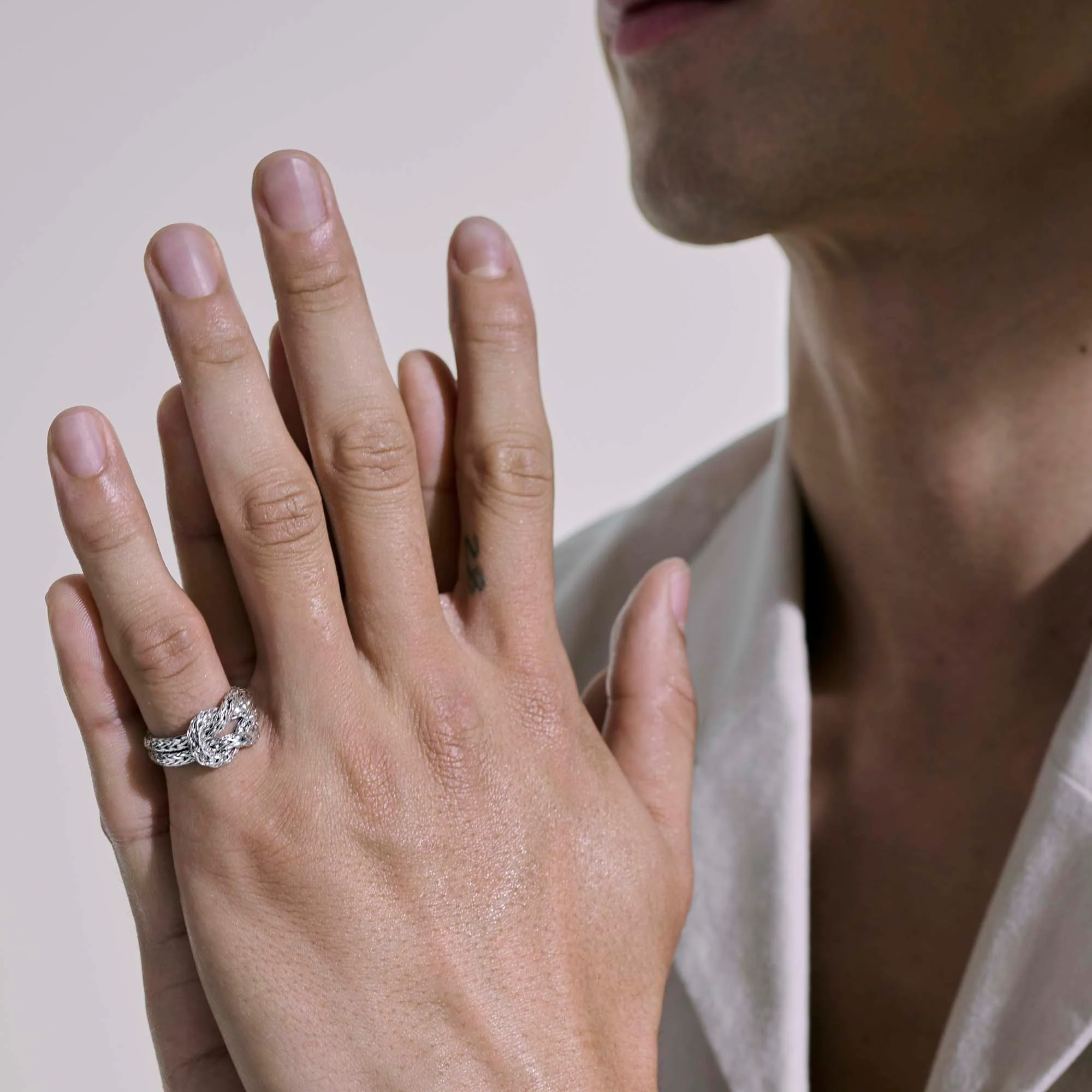 Love Knot Ring, Sterling Silver, 5MM|RB901039 - Image 7