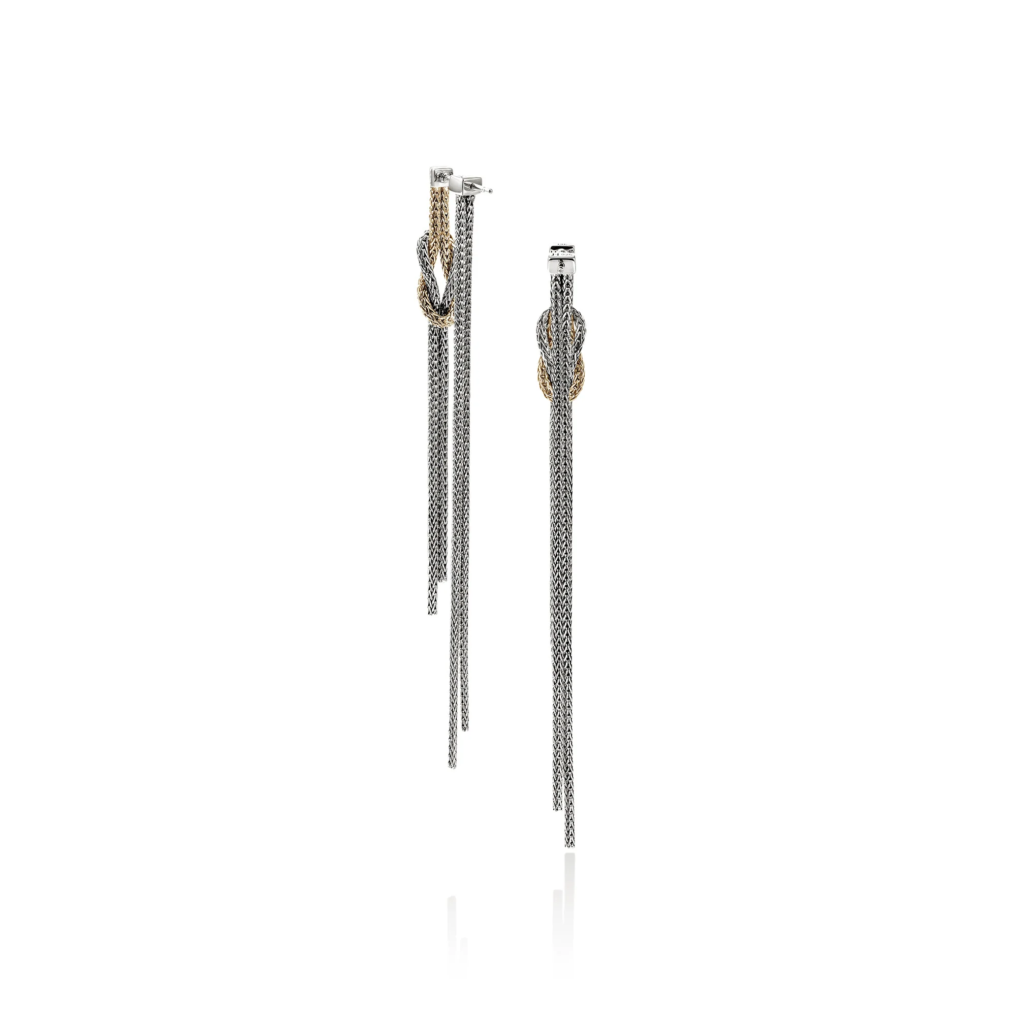 Love Knot Drop Earring, Sterling Silver|EZZ901063 - Image 3