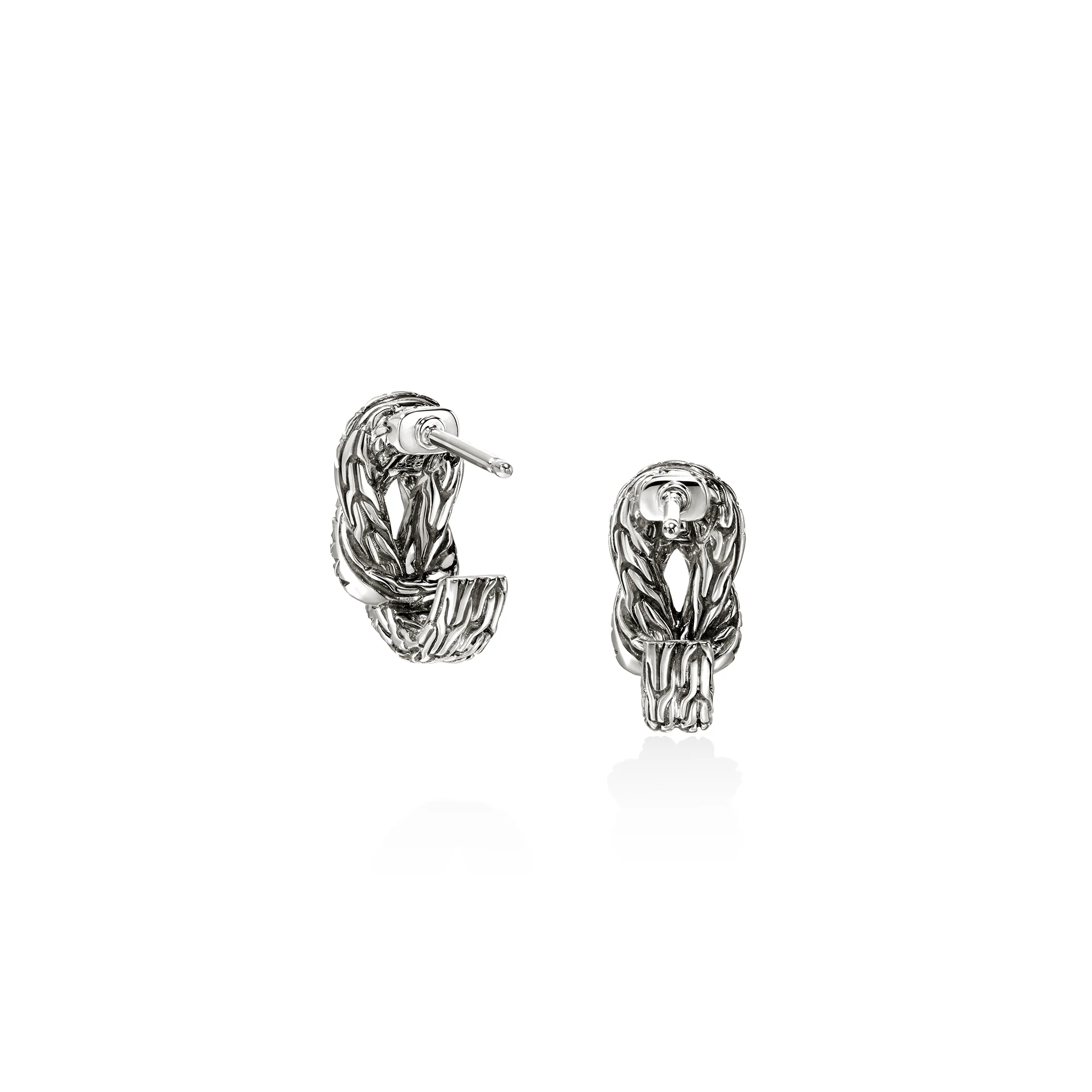 Love Knot Earrings, Sterling Silver, Diamonds|EBP987822DI - Image 3