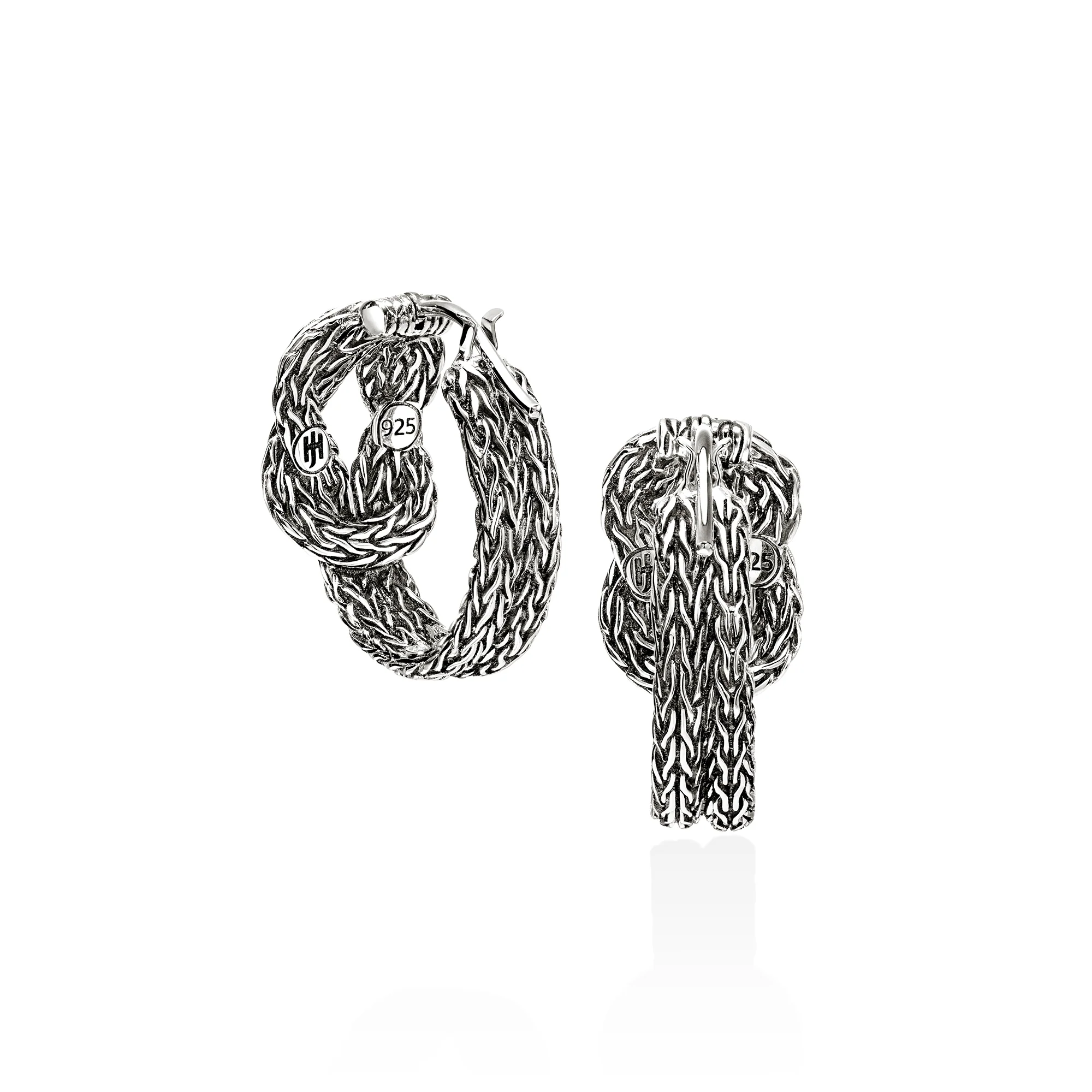 Love Knot Hoop Earring, Sterling Silver, 20MM|EB900990 - Image 3