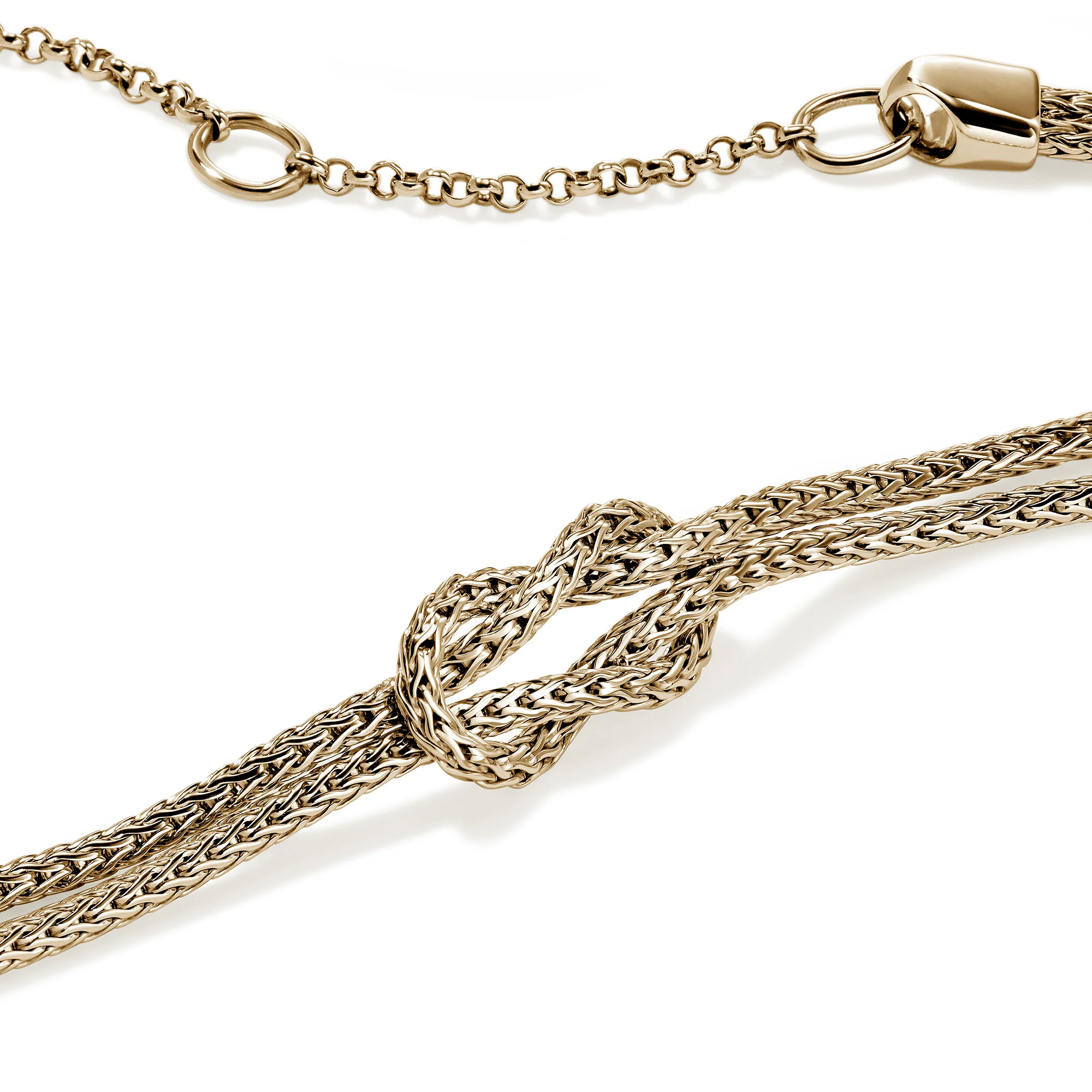 Love Knot Necklace, Gold, 3.6MM|NGG98756 - Image 2