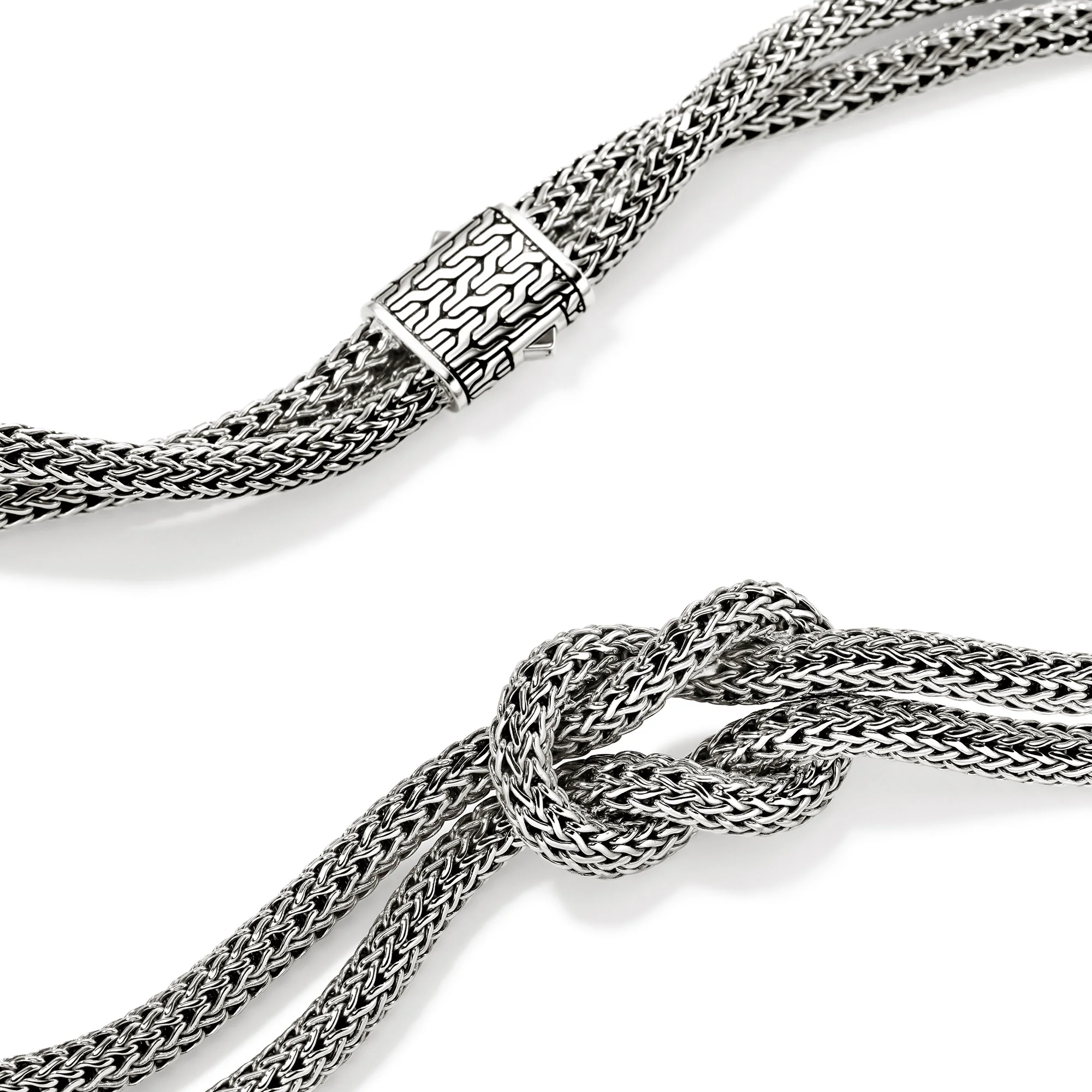 Love Knot Necklace, Sterling Silver, 10MM|NB98778 - Image 2