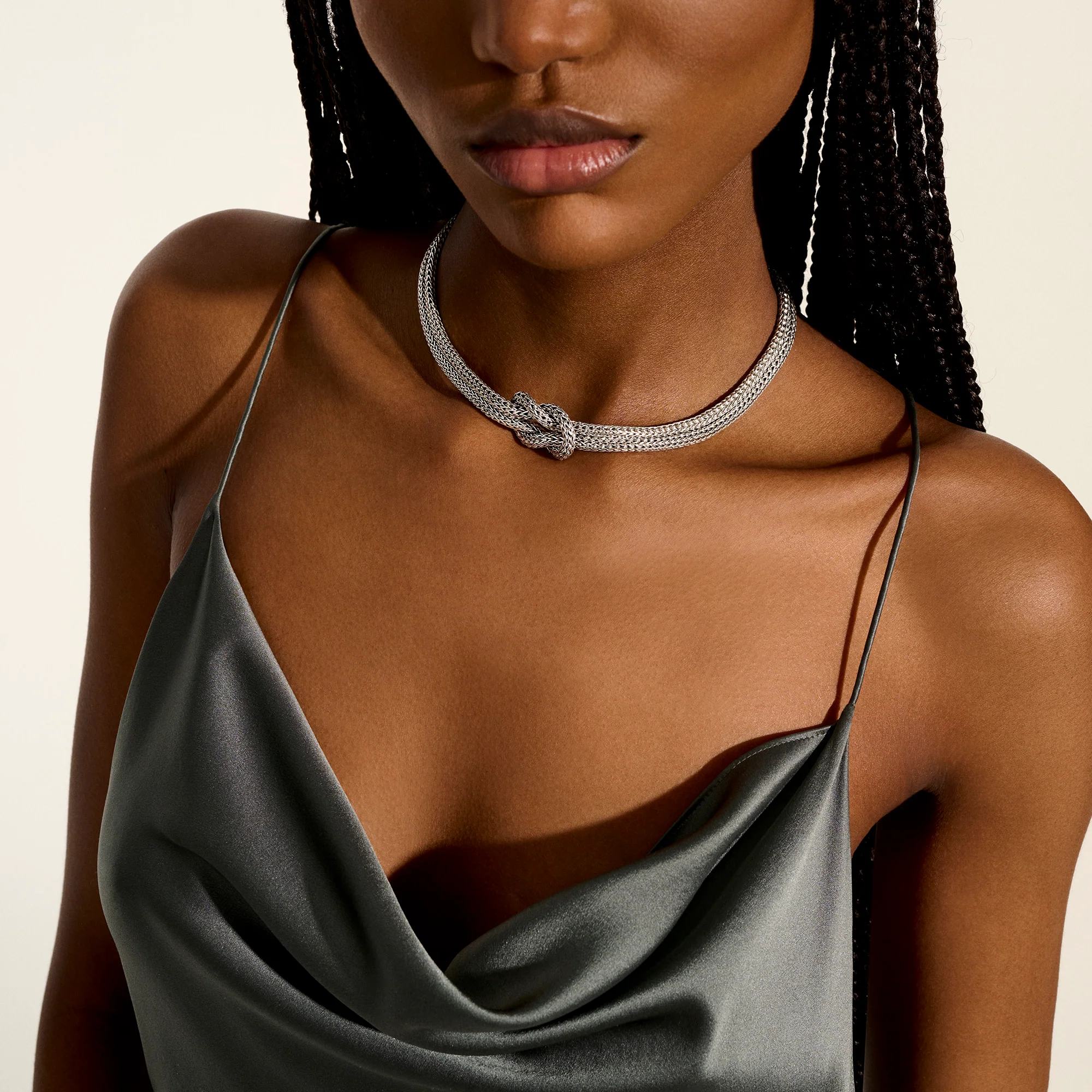 Love Knot Necklace, Sterling Silver, 10MM|NB98778 - Image 5
