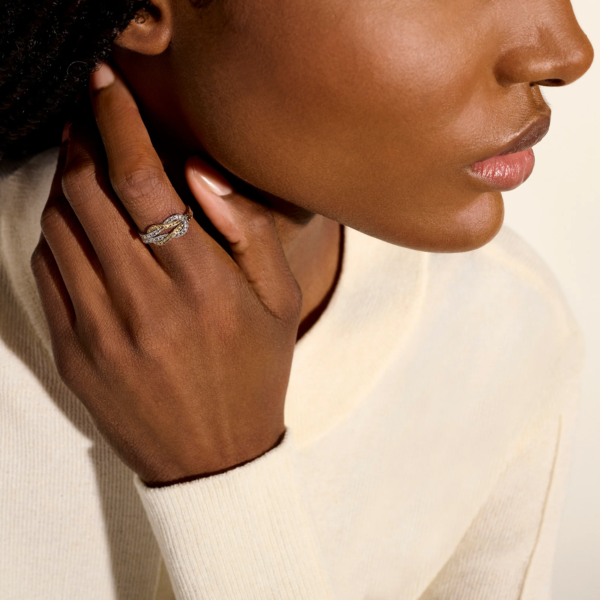 Love Knot Ring, Gold, Sterling Silver, 3.6MM|RZZ901040 - Image 7