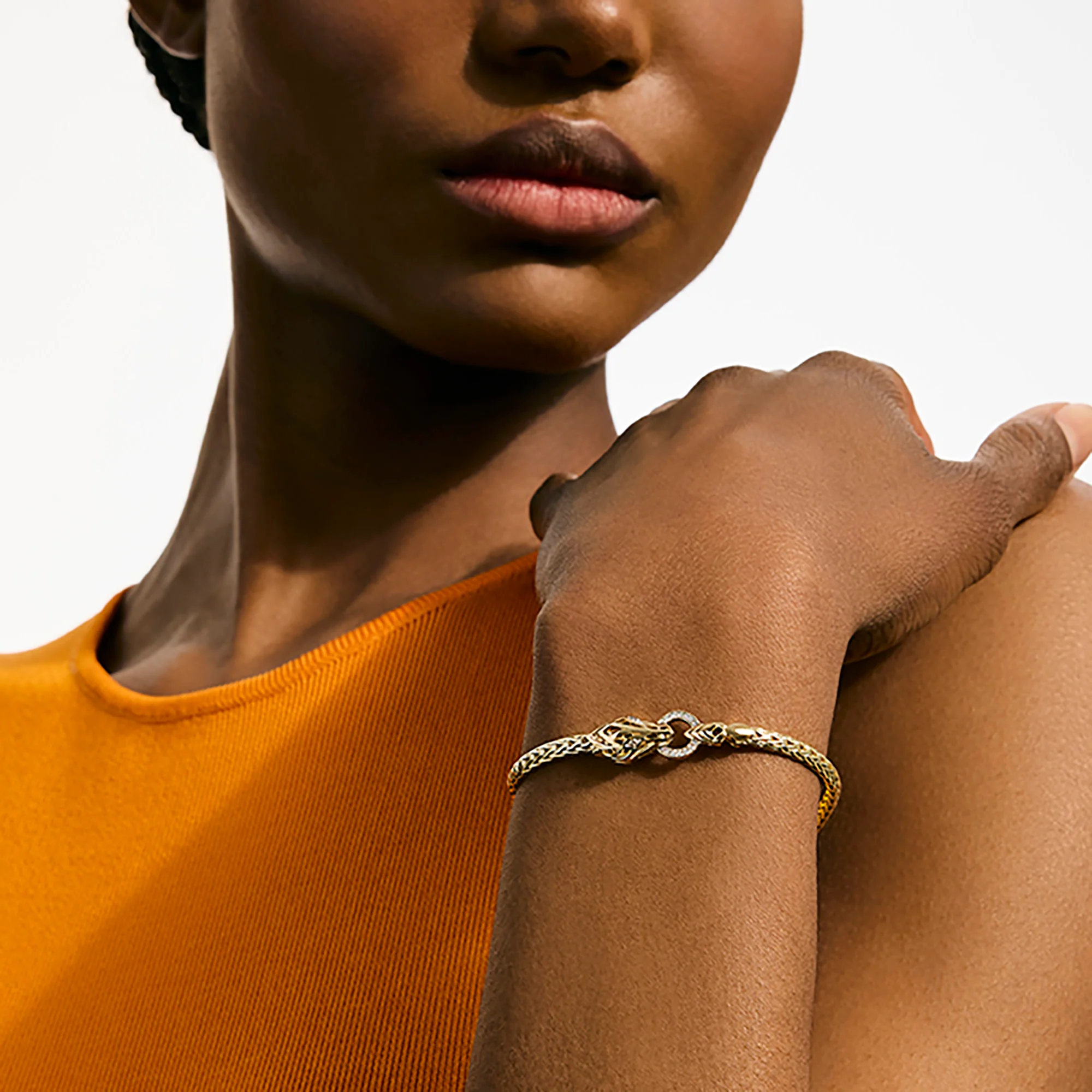 Naga Bracelet, Gold, Diamonds, 3.5MM|BUGGX603752DI - Image 5