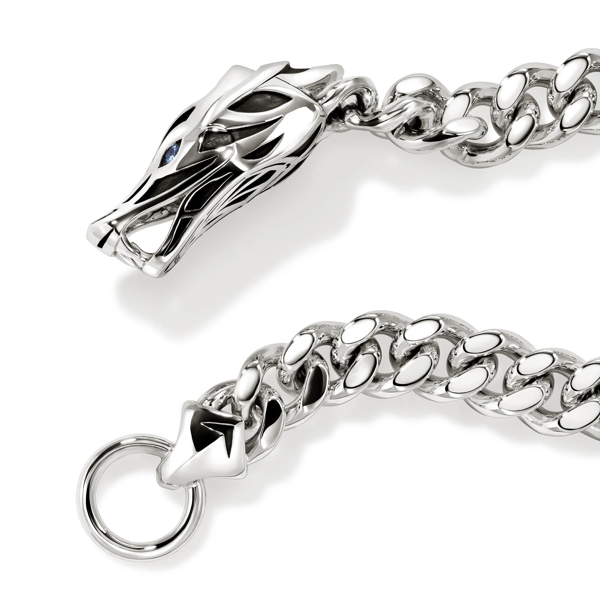 Naga Bracelet, Sterling Silver, Blue Sapphire, 11MM|BUS603591BSP - Image 2