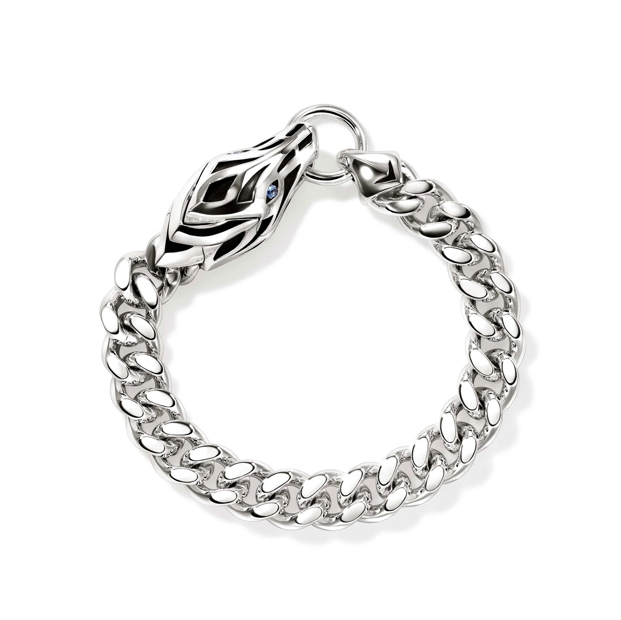 Naga Bracelet, Sterling Silver, Blue Sapphire, 11MM|BUS603591BSP - Image 4