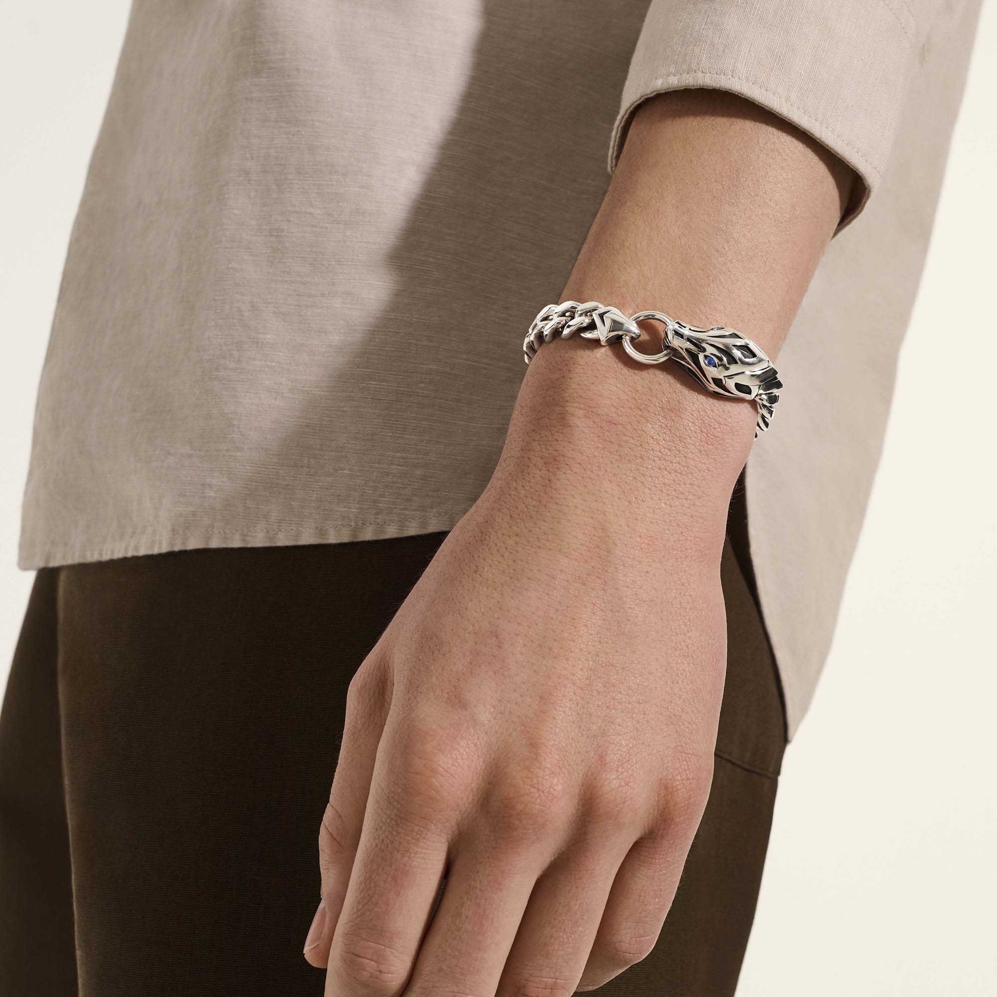 Naga Bracelet, Sterling Silver, Blue Sapphire, 11MM|BUS603591BSP - Image 6