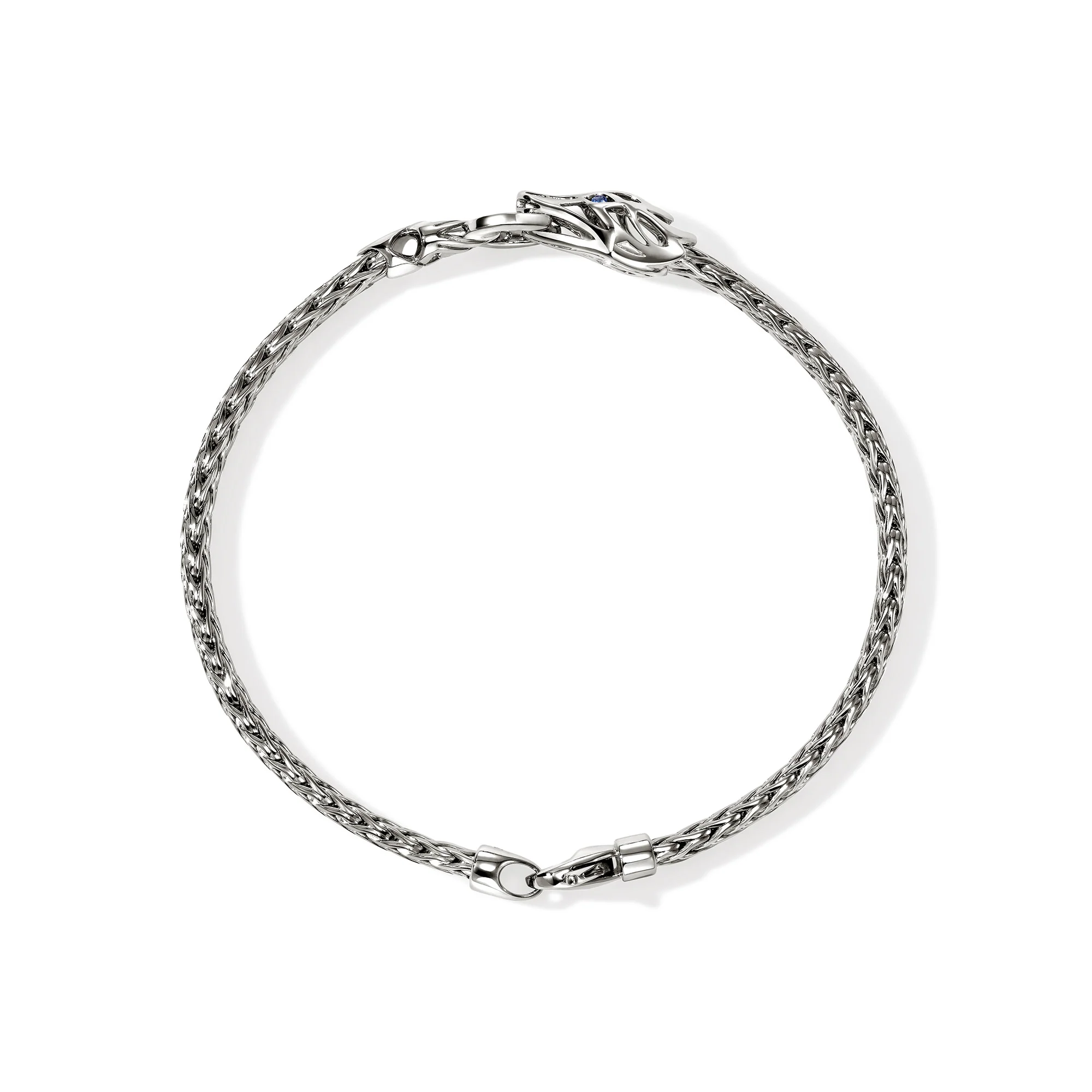 Naga Bracelet, Sterling Silver, Diamonds, Blue Sapphires, 3.5MM|BUP603752BSPDI - Image 3