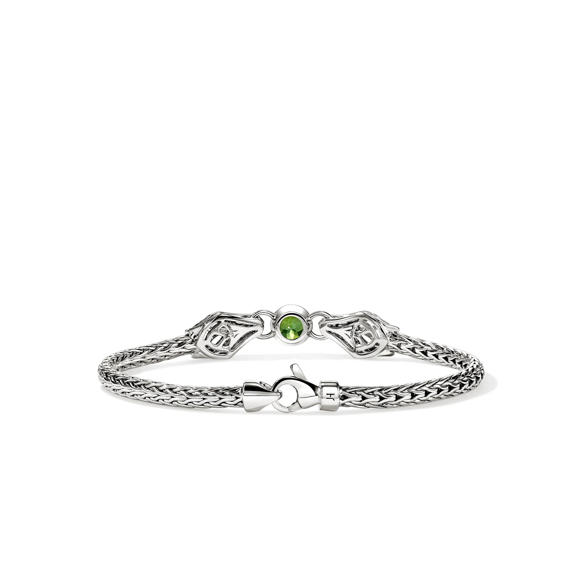 Naga Bracelet, Sterling Silver, Green Tourmaline, Diamond 3.5MM|BUS604231GTDI - Image 3