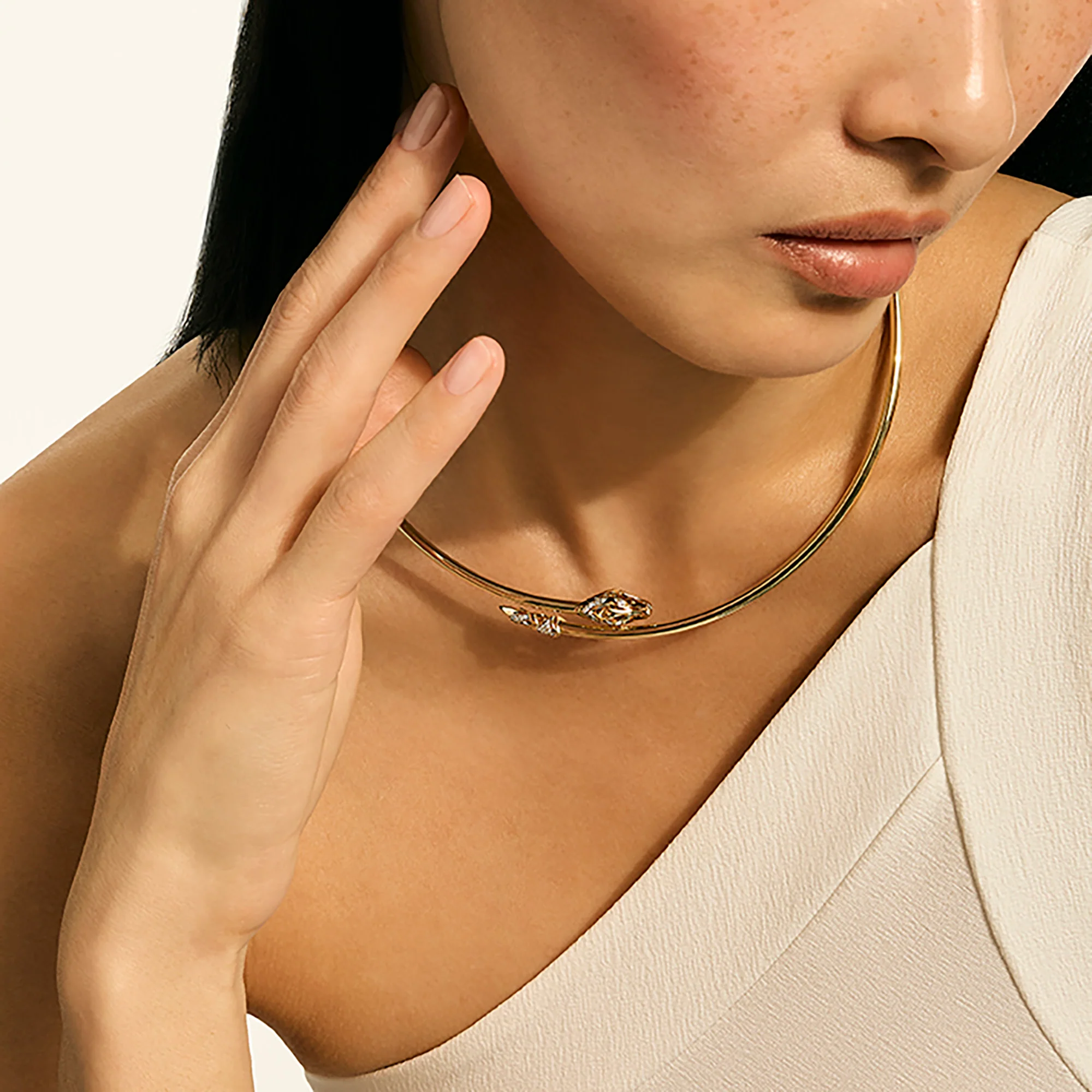 Naga Choker, Gold, Diamonds|NGGX6036772DI - Image 4