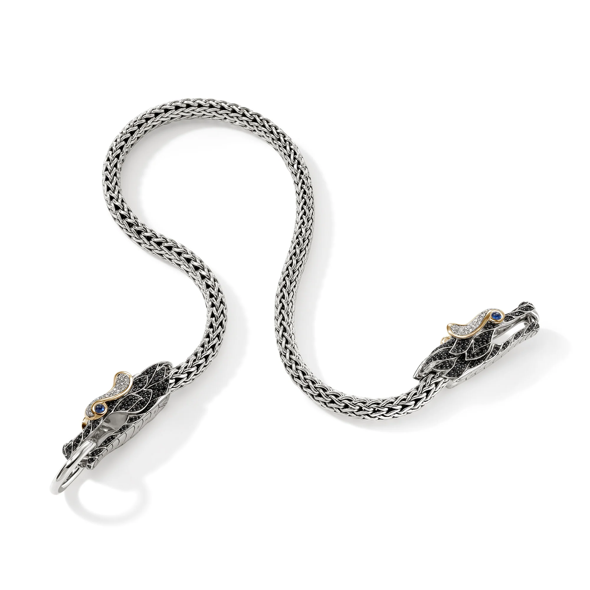 Naga Choker, Gold, Silver, Diamonds|NZS603254BLSBSPDI - Image 3