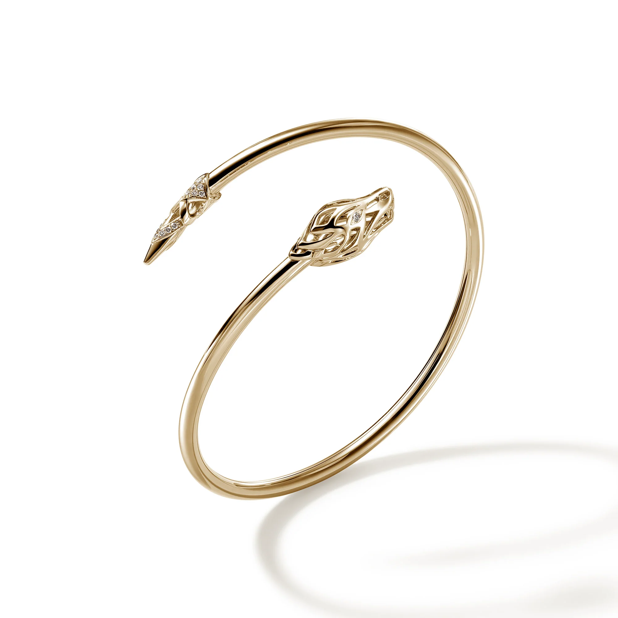 Naga Cuff, Gold, Diamonds, Slim|CGGX6034422DI - Image 3