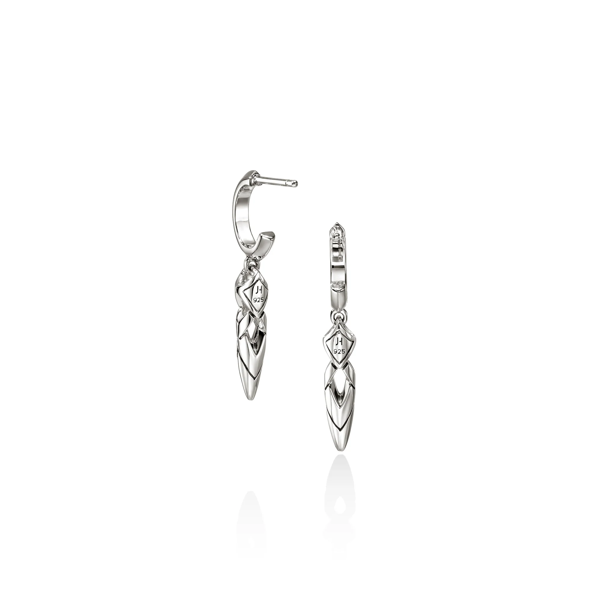 Naga Drop Earrings, Sterling Silver|EB60398 - Image 3