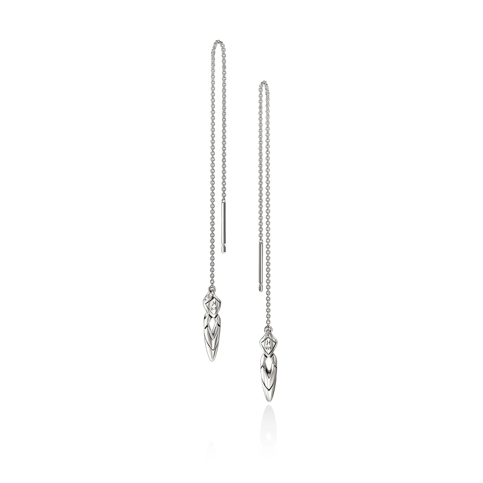 Naga Earrings, Sterling Silver, Diamonds|EBP604062DI - Image 3