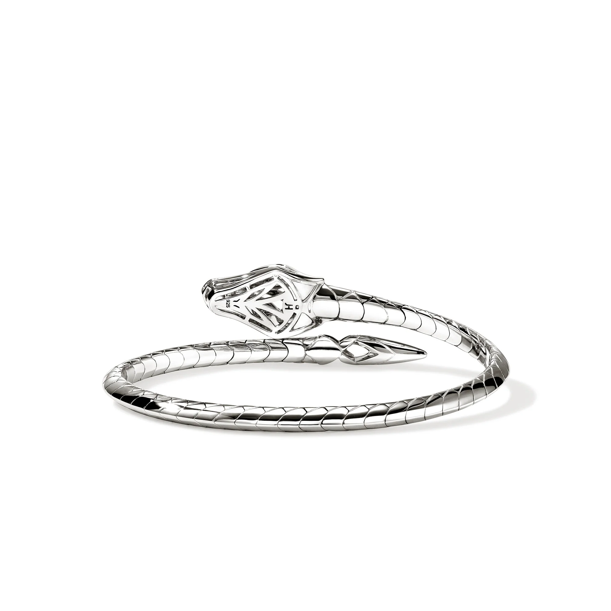 Naga Flex Cuff, Sterling Silver, Diamonds, Blue Sapphires|CBP603682BSPDI - Image 5