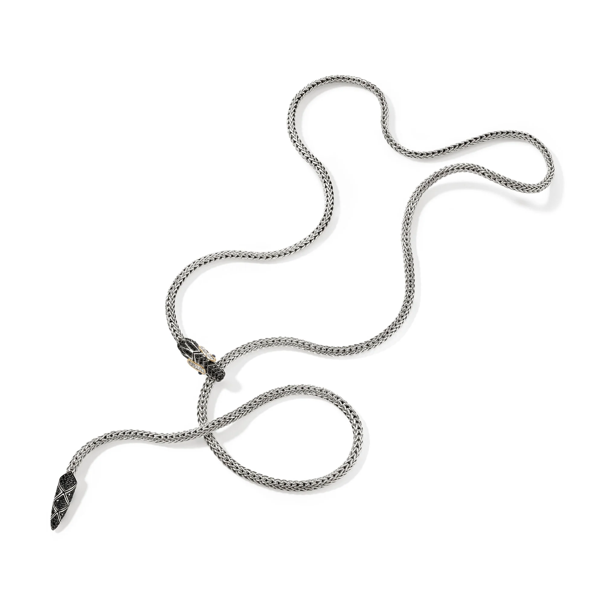 Naga Lariat, Gold, Silver, Diamonds|NZS603274BLSBSPDI - Image 3