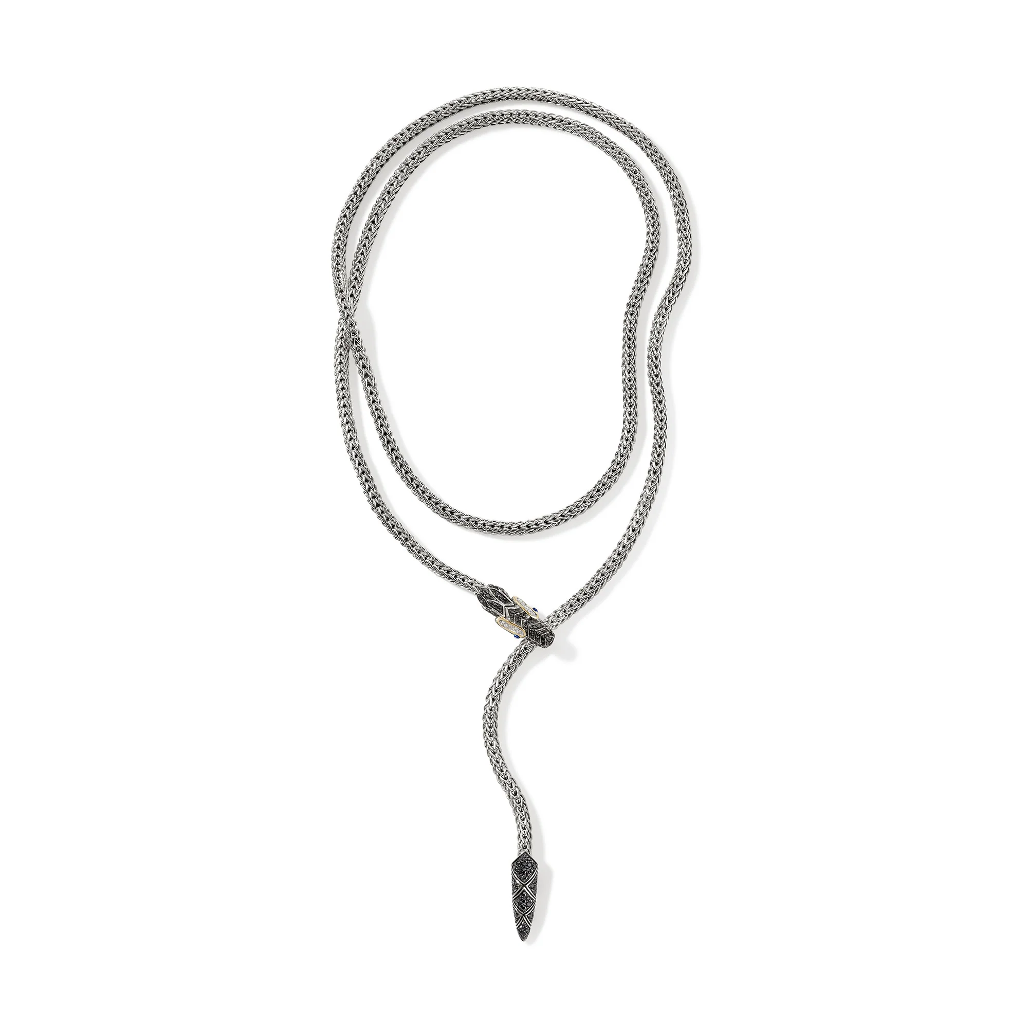 Naga Lariat, Gold, Silver, Diamonds|NZS603274BLSBSPDI - Image 5
