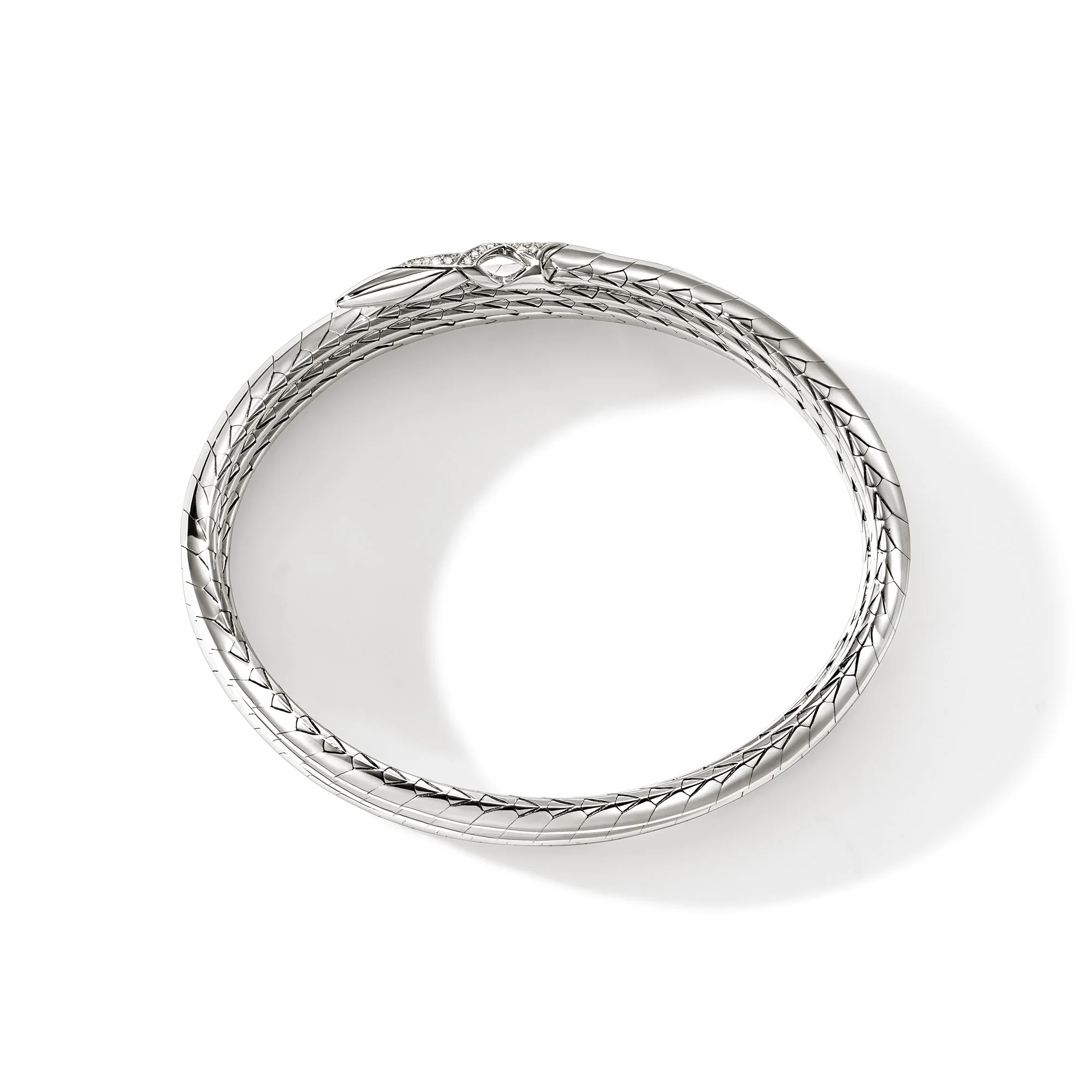 Naga Multi Coil Bracelet, Sterling Silver, Diamonds|BBP603962DI - Image 5