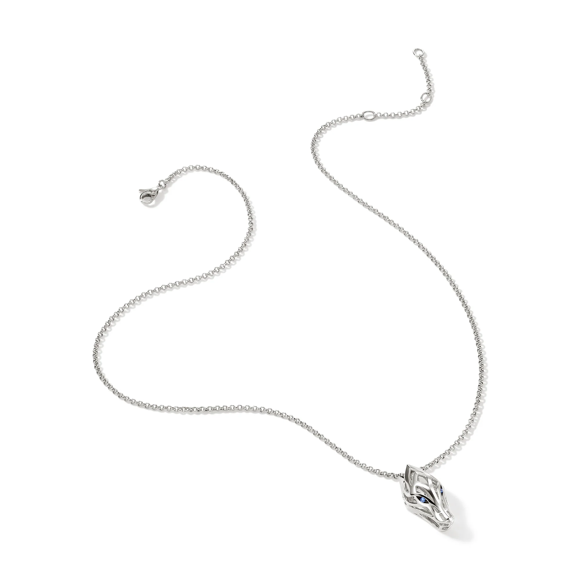 Naga Pendant Necklace, Sterling Silver|NBS603461BSP - Image 3