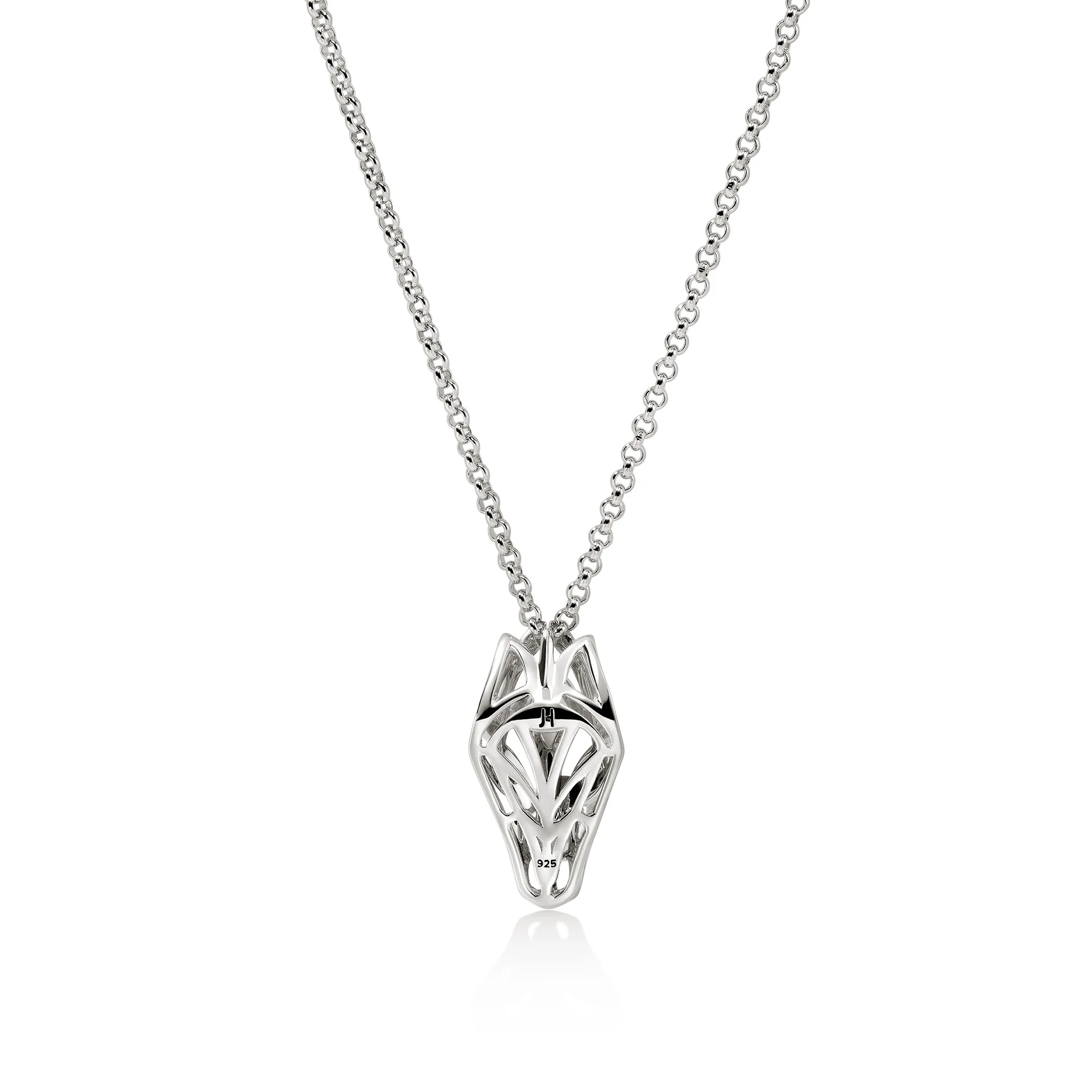 Naga Pendant Necklace, Sterling Silver|NBS603461BSP - Image 4