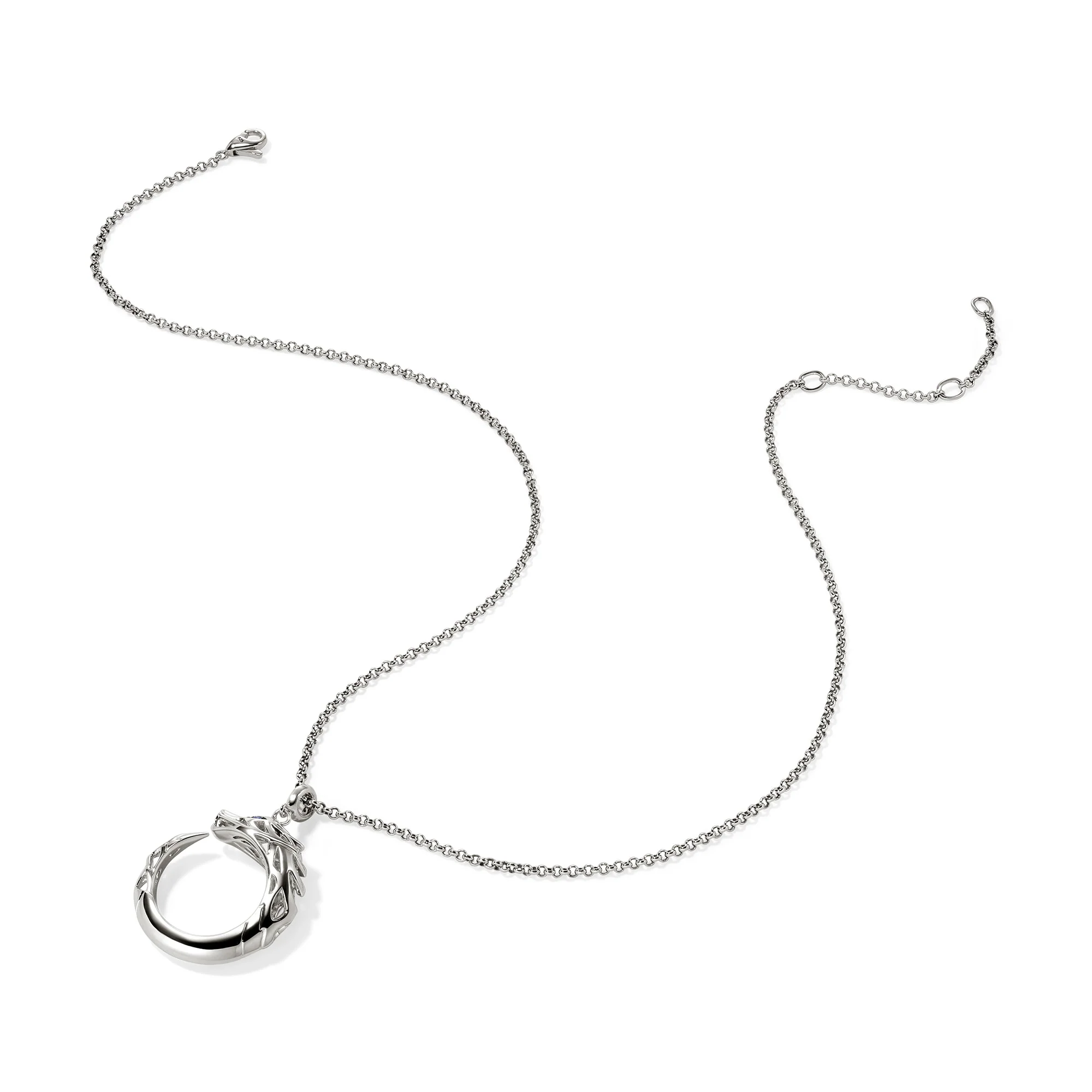 Naga Pendant Necklace, Sterling Silver|NBS603541BSP - Image 3