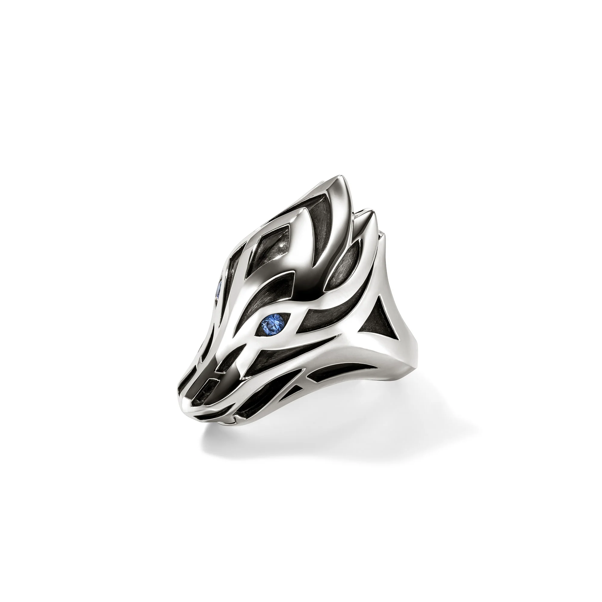 Naga Ring, Sterling Silver, Blue Sapphire|RMS603581BSP - Image 3