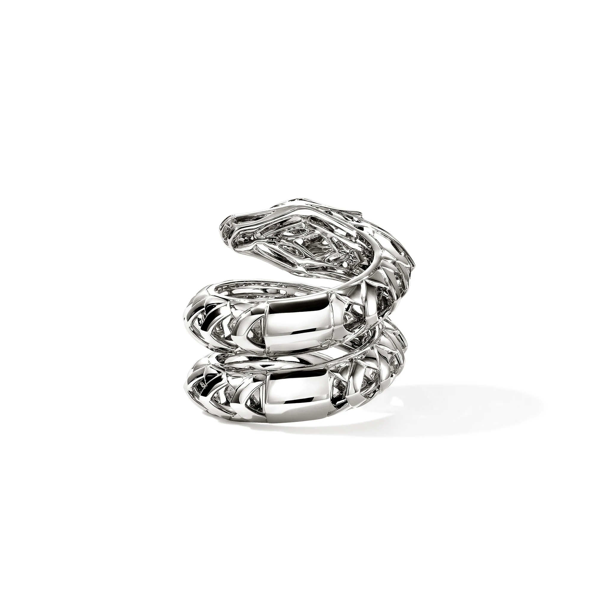 Naga Ring, Sterling Silver, Blue Sapphires|RBP603762BSPDI - Image 4