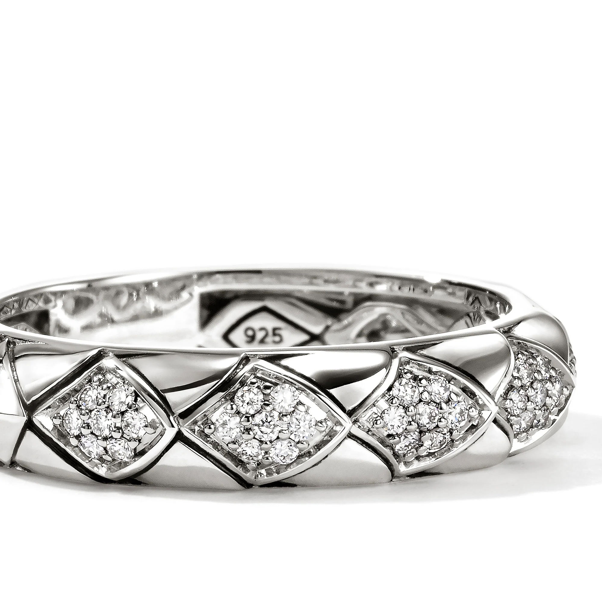 Naga Ring, Sterling Silver, Diamonds, 4.5MM|RBP604072DI - Image 2