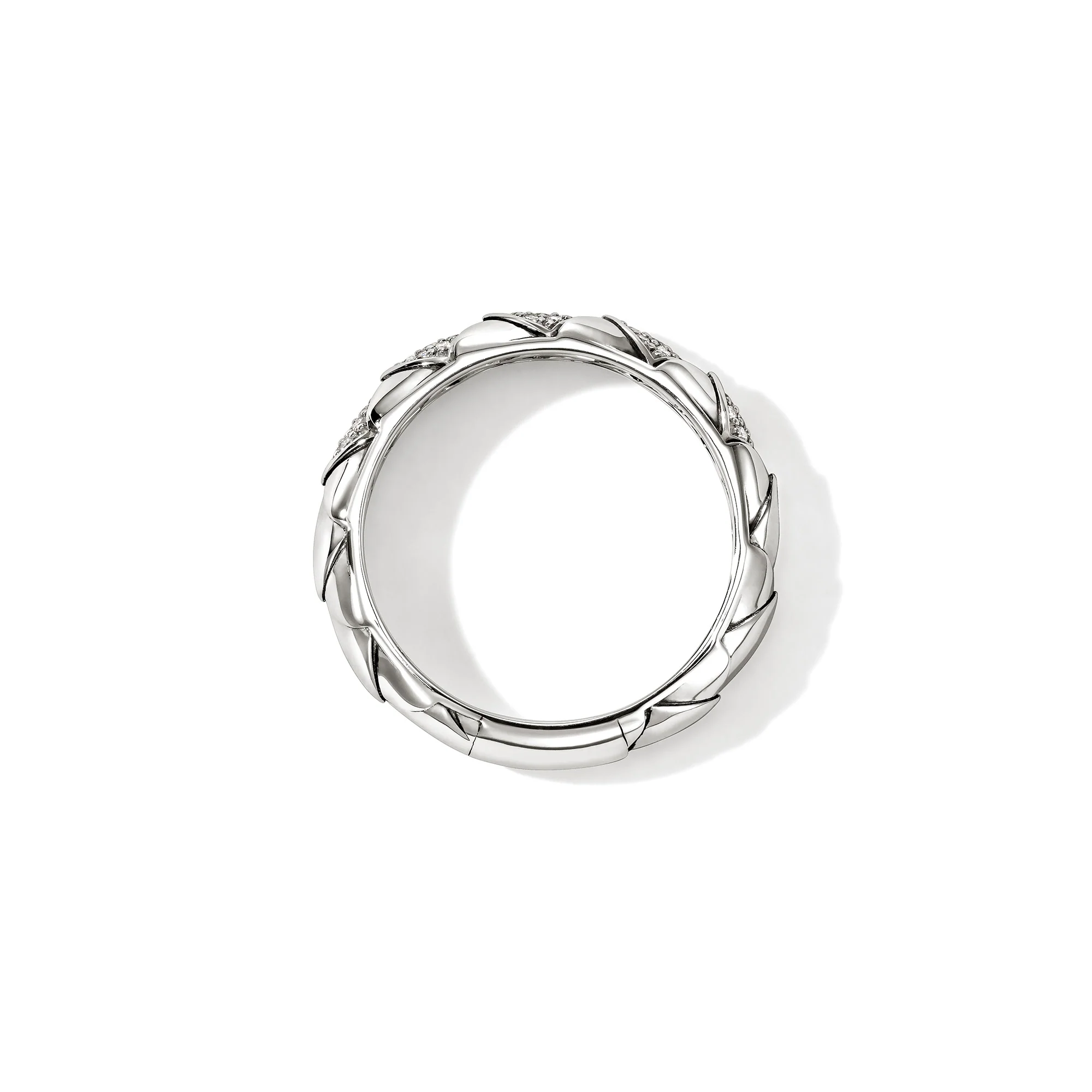 Naga Ring, Sterling Silver, Diamonds, 4.5MM|RBP604072DI - Image 3