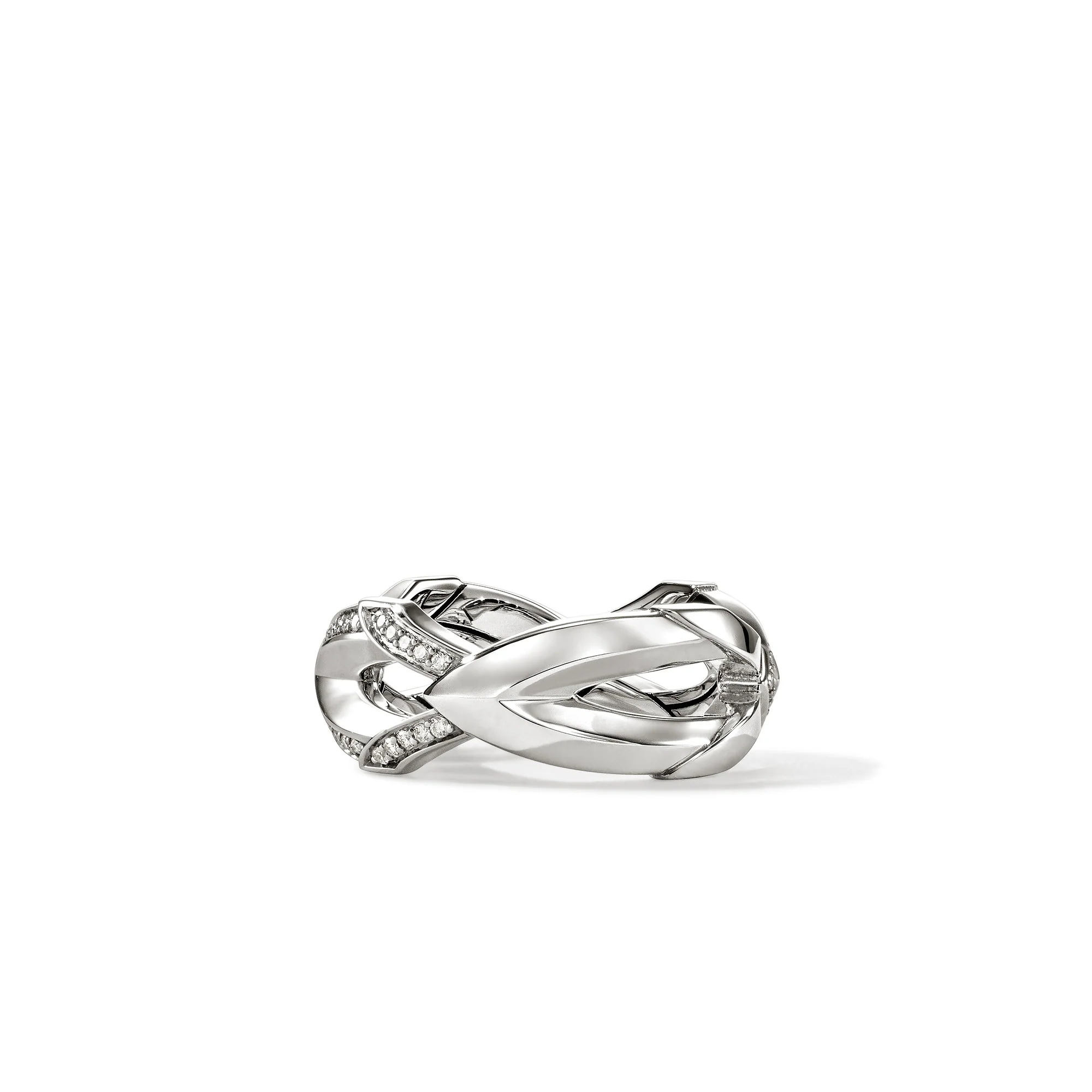 Naga Ring, Sterling Silver, Diamonds, 8.5MM|RBP604082DI - Image 4