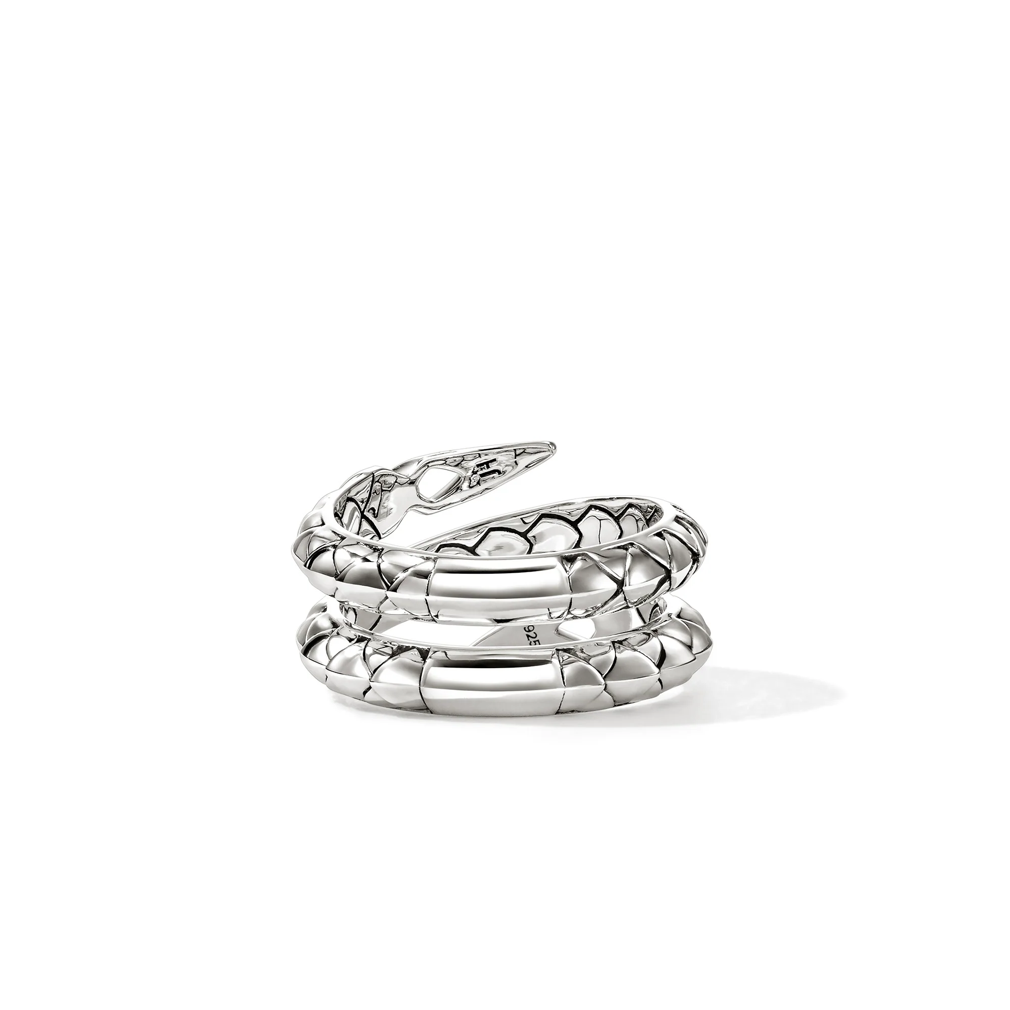 Naga Ring, Sterling Silver, Diamonds, Wide|RBP604032DI - Image 3