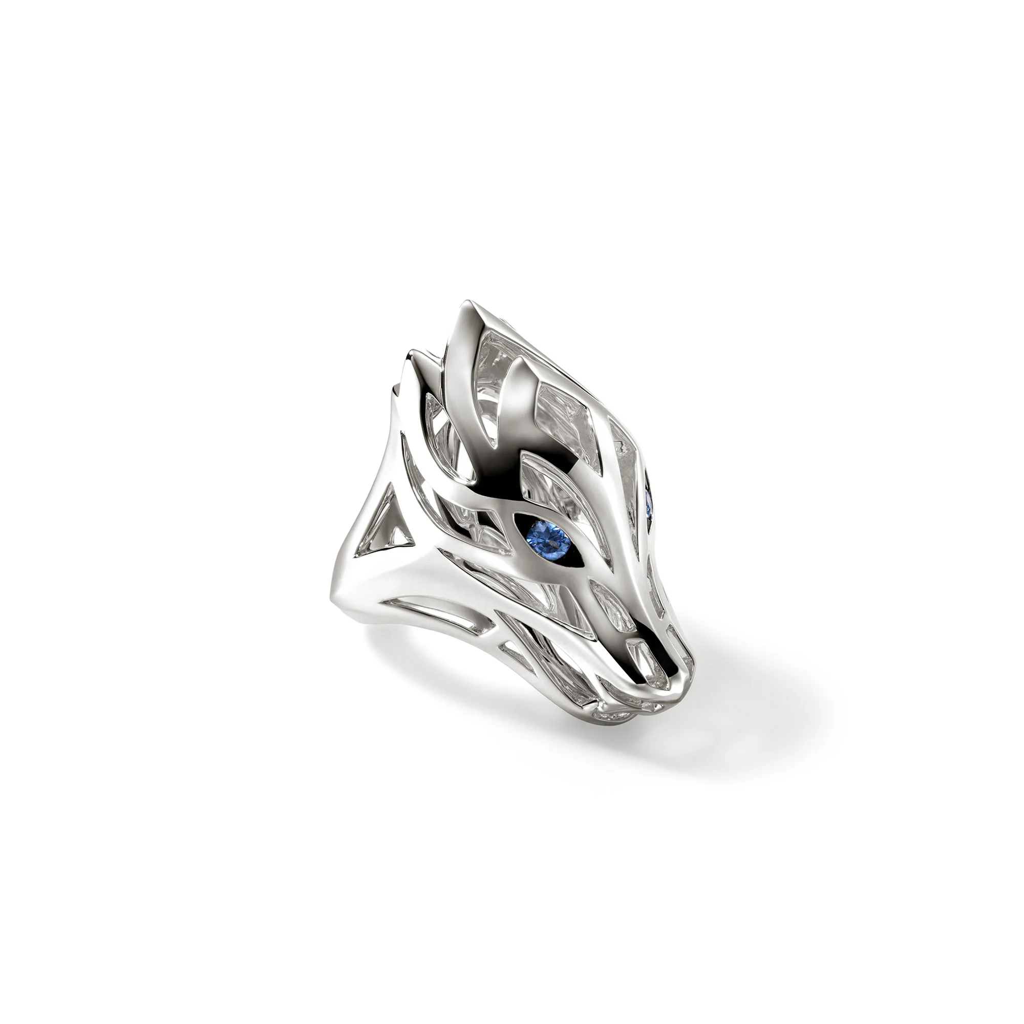 Naga Saddle Ring, Sterling Silver|RBS603411BSP - Image 3