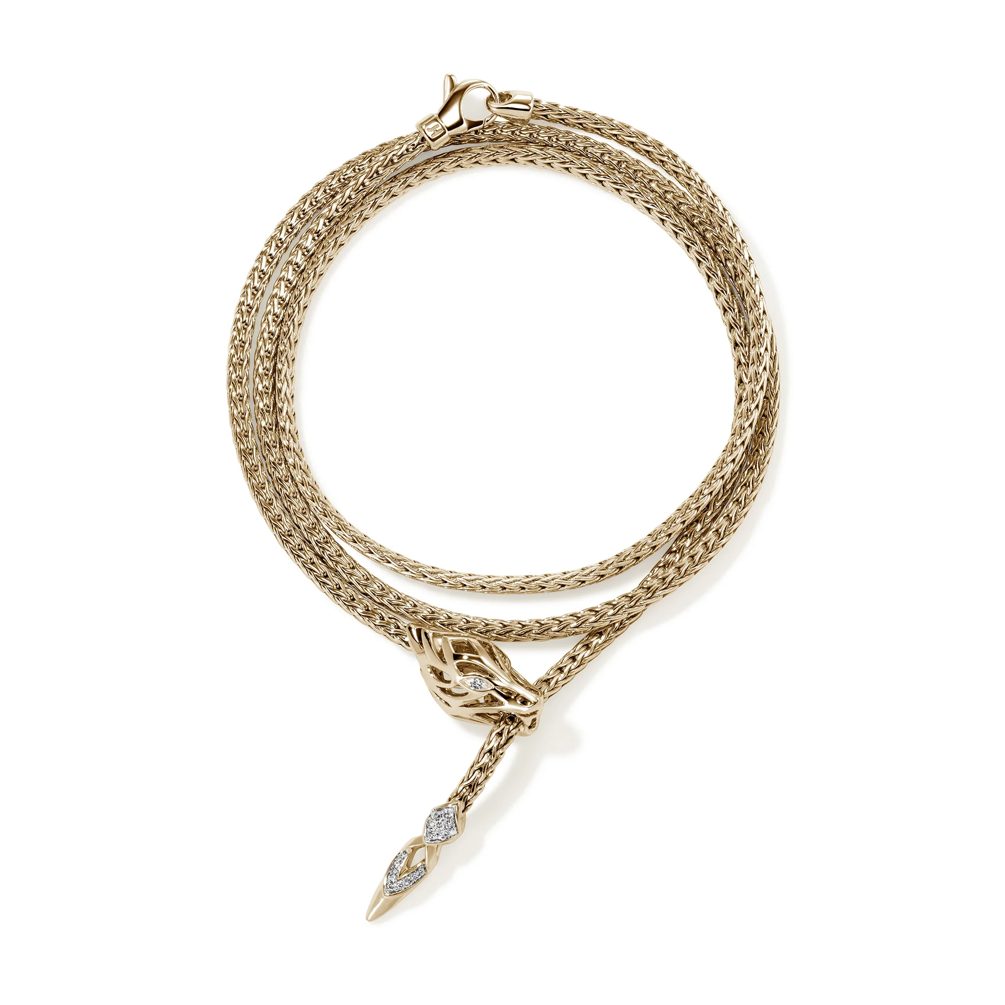 Naga Wrap, Gold, Diamonds, 2.5MM|BUGGX603422DI - Image 5
