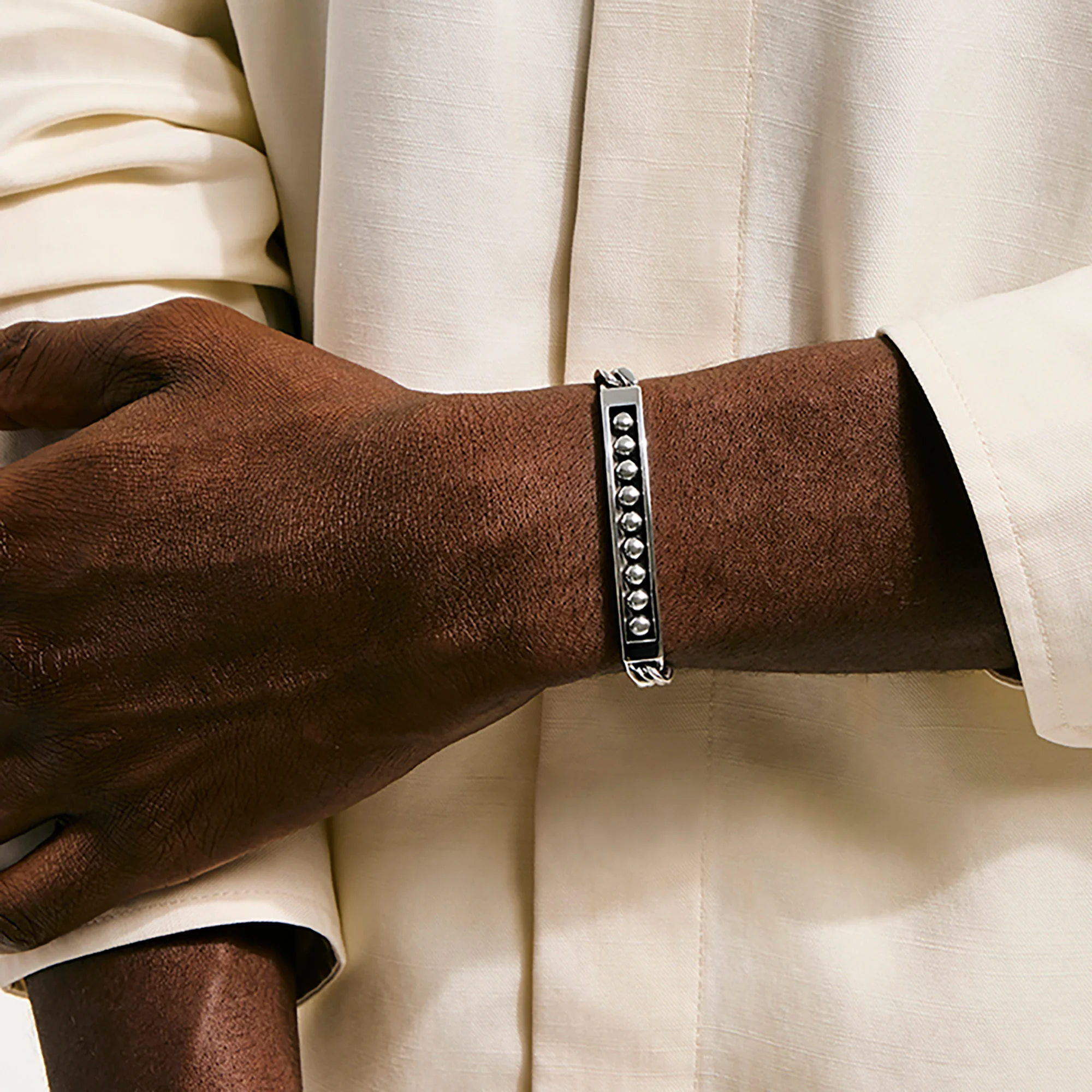 Nailhead Bracelet, Sterling Silver, 7MM|BU30183 - Image 5