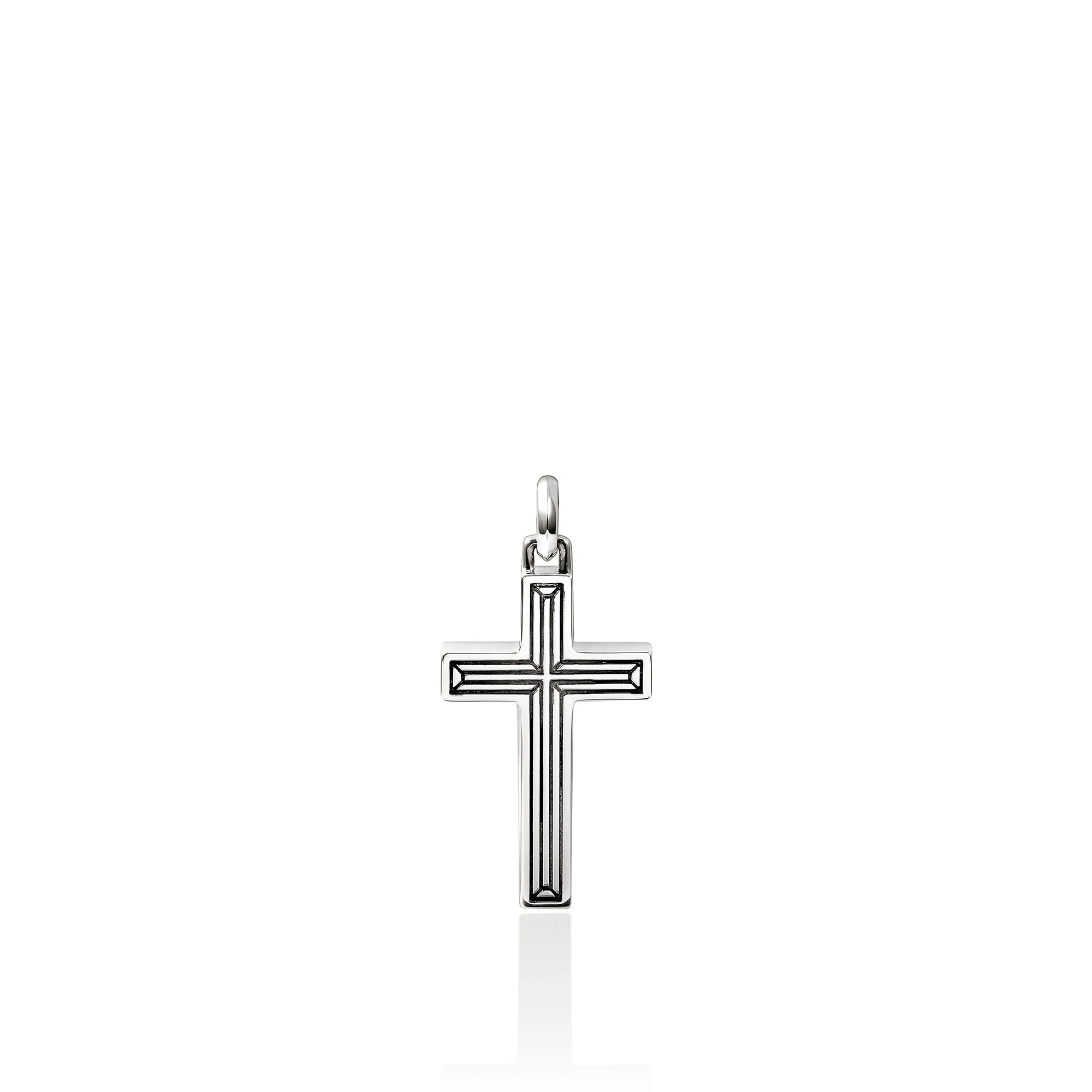 Nailhead Cross Pendant, Sterling Silver|HM30179 - Image 4
