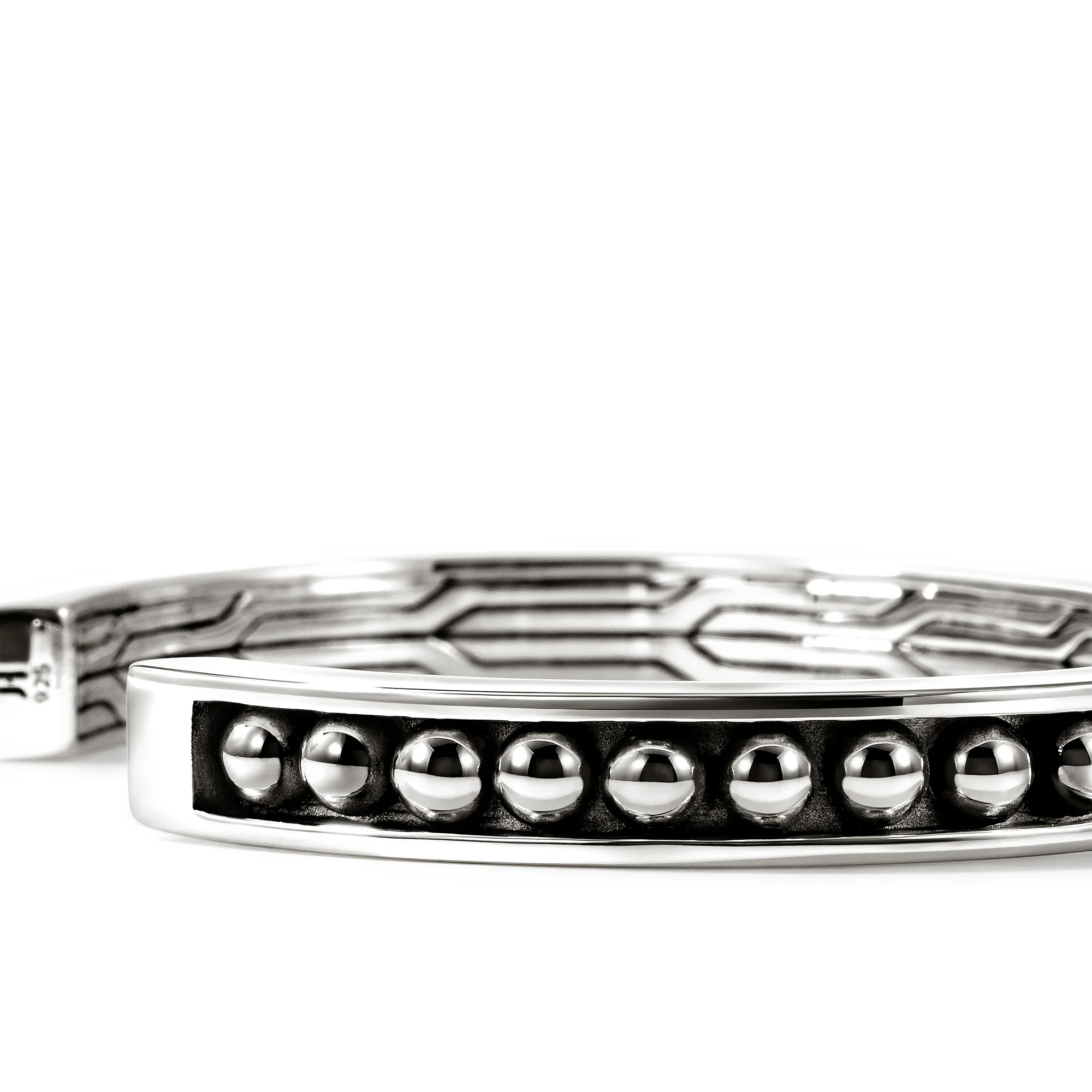 Nailhead Cuff, Sterling Silver, 7.5MM|CM30182 - Image 2