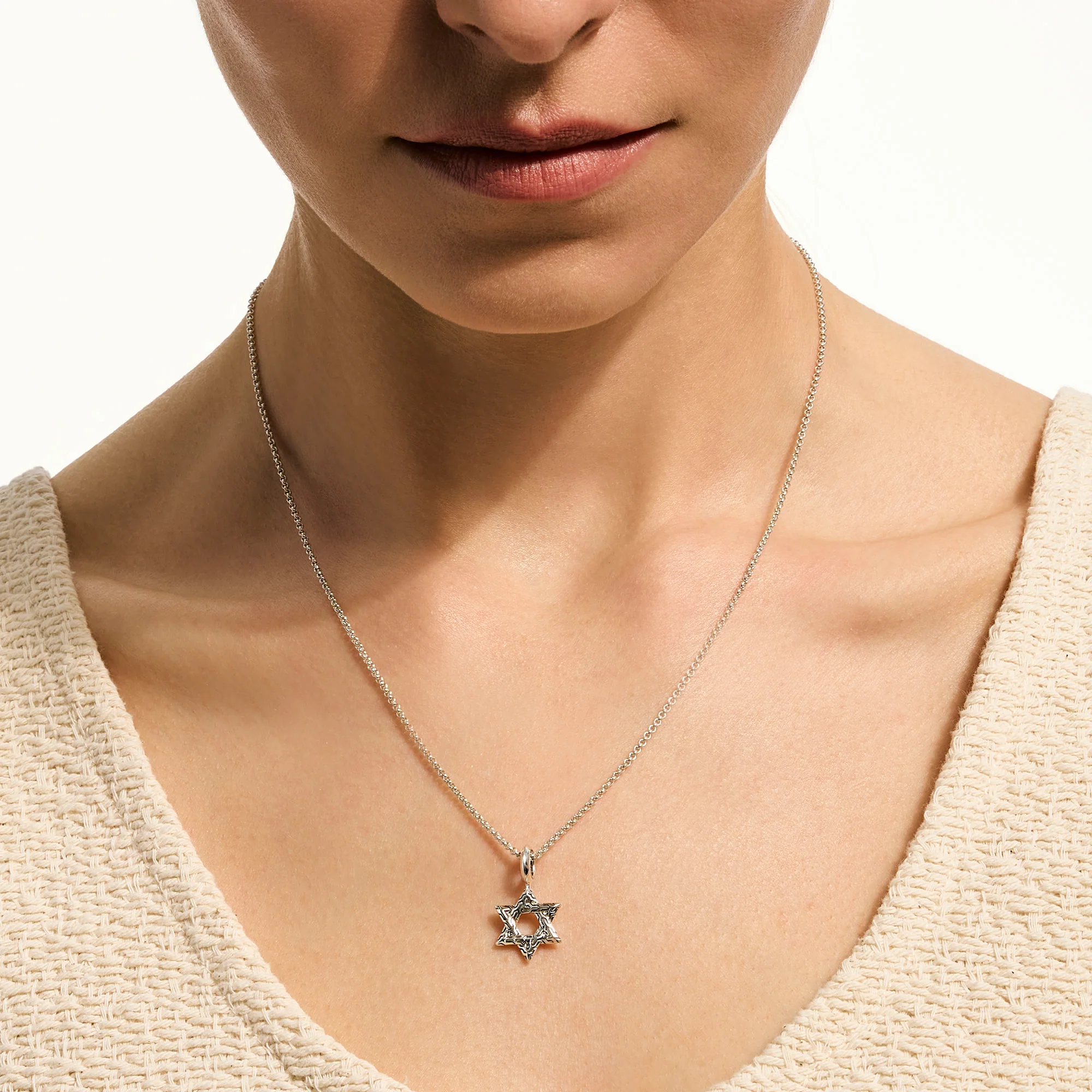 JH Essential Star of David Necklace, Sterling Silver|NB989399 - Image 4