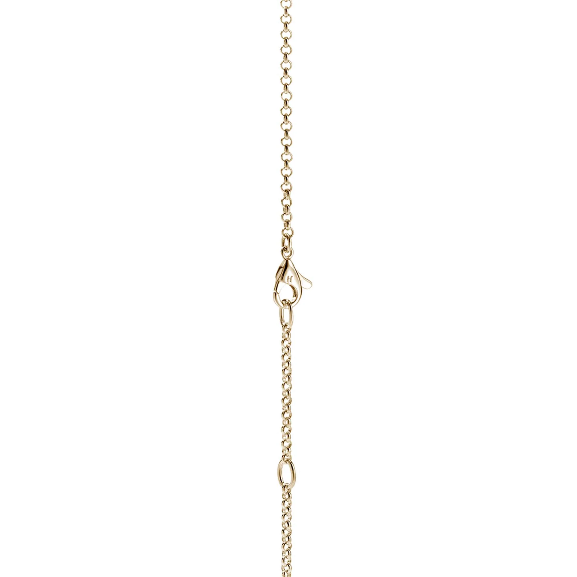 Rolo Chain Necklace, Gold, 1.5MM|NGG98672 - Image 3