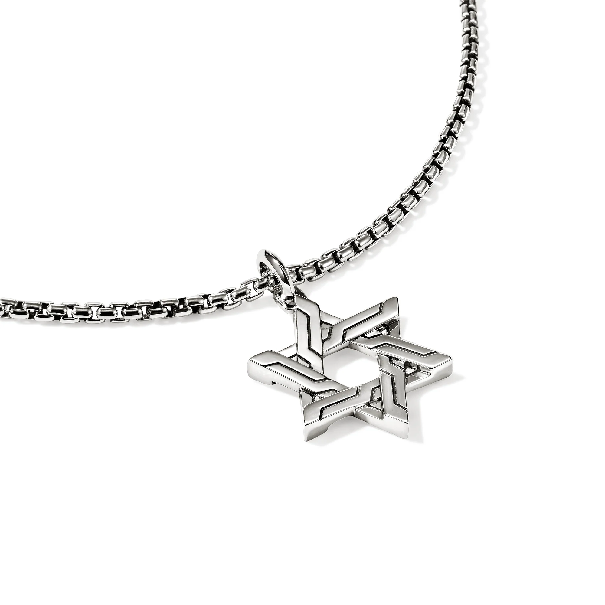 Icon 50 Star of David Pendant Necklace, Sterling Silver|NM989488 - Image 2