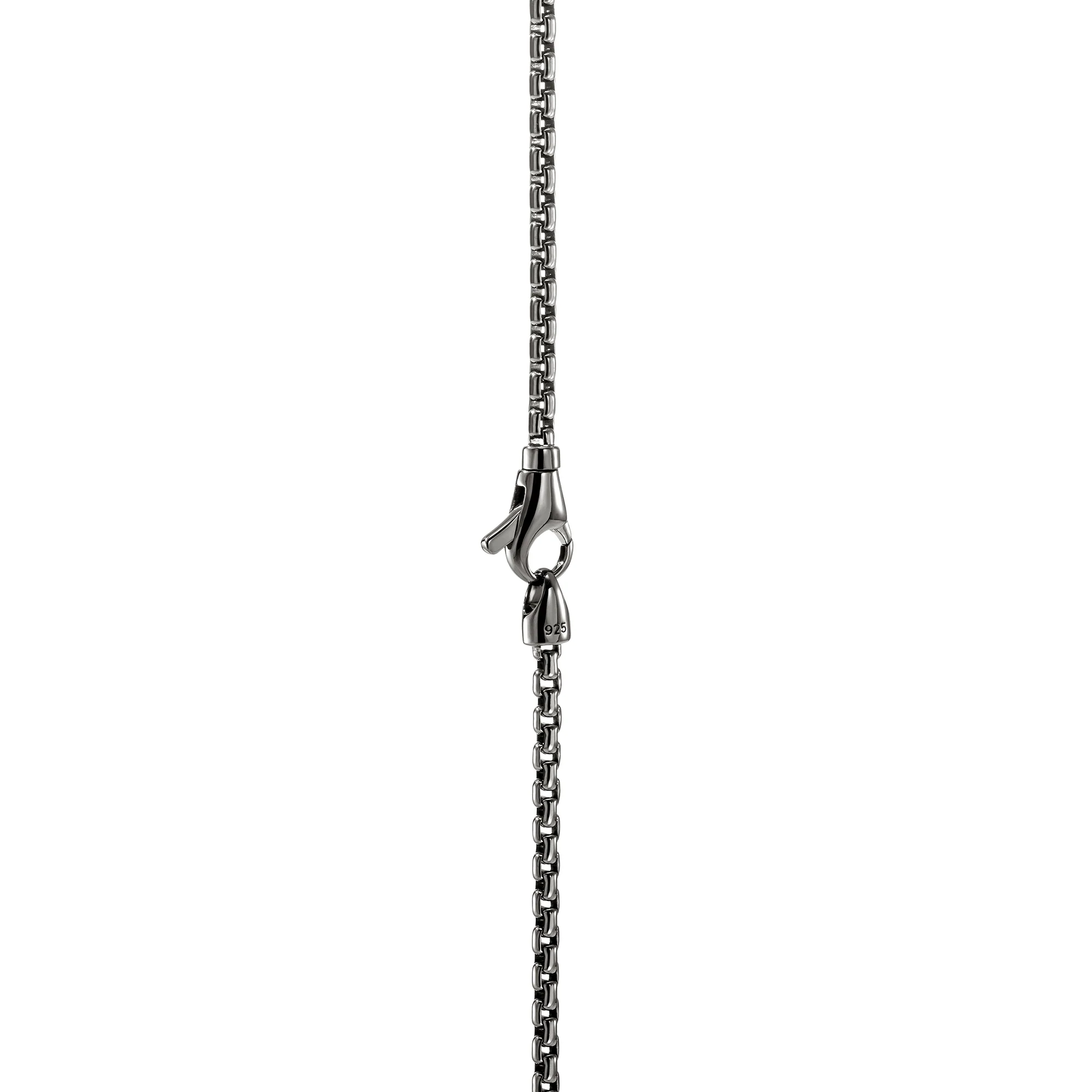 Icon 50 Tag Pendant Necklace, Dark Silver|NM98955BRD - Image 4