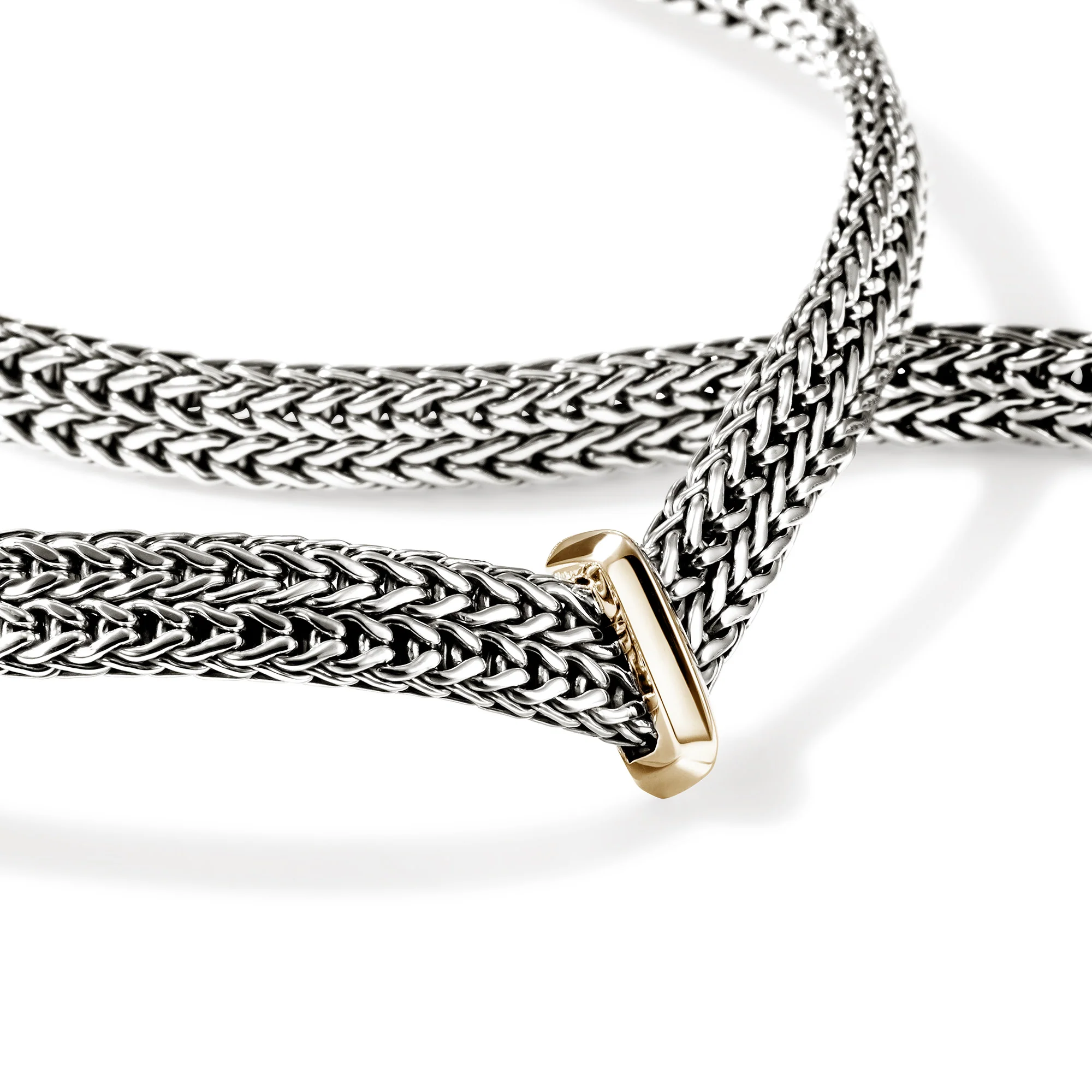 Icon Link Necklace, Sterling Silver, Gold, 6MM|NZZ98935 - Image 2