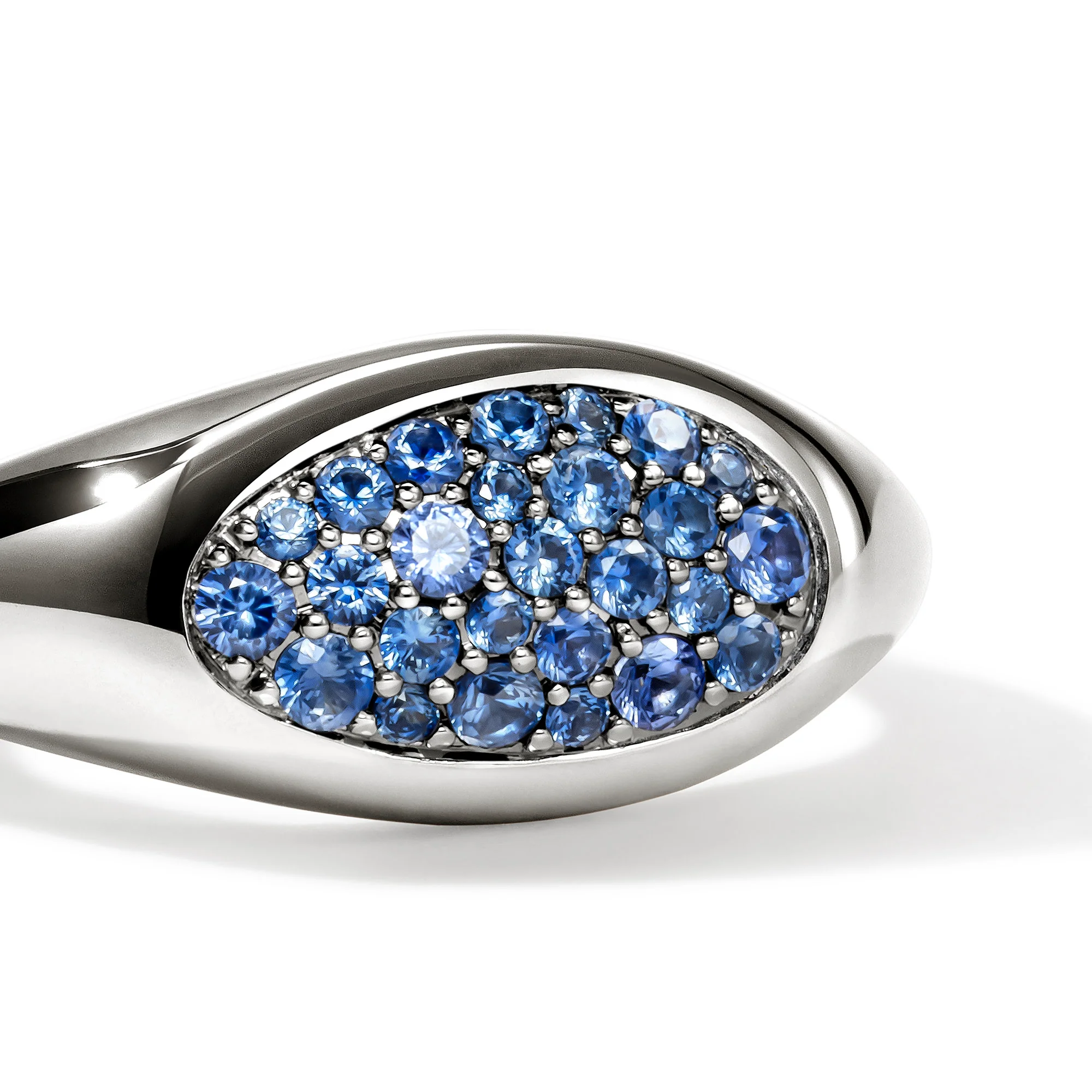 Pebble Ring, Sterling Silver, Blue Sapphire|RBS9874774BSP - Image 2